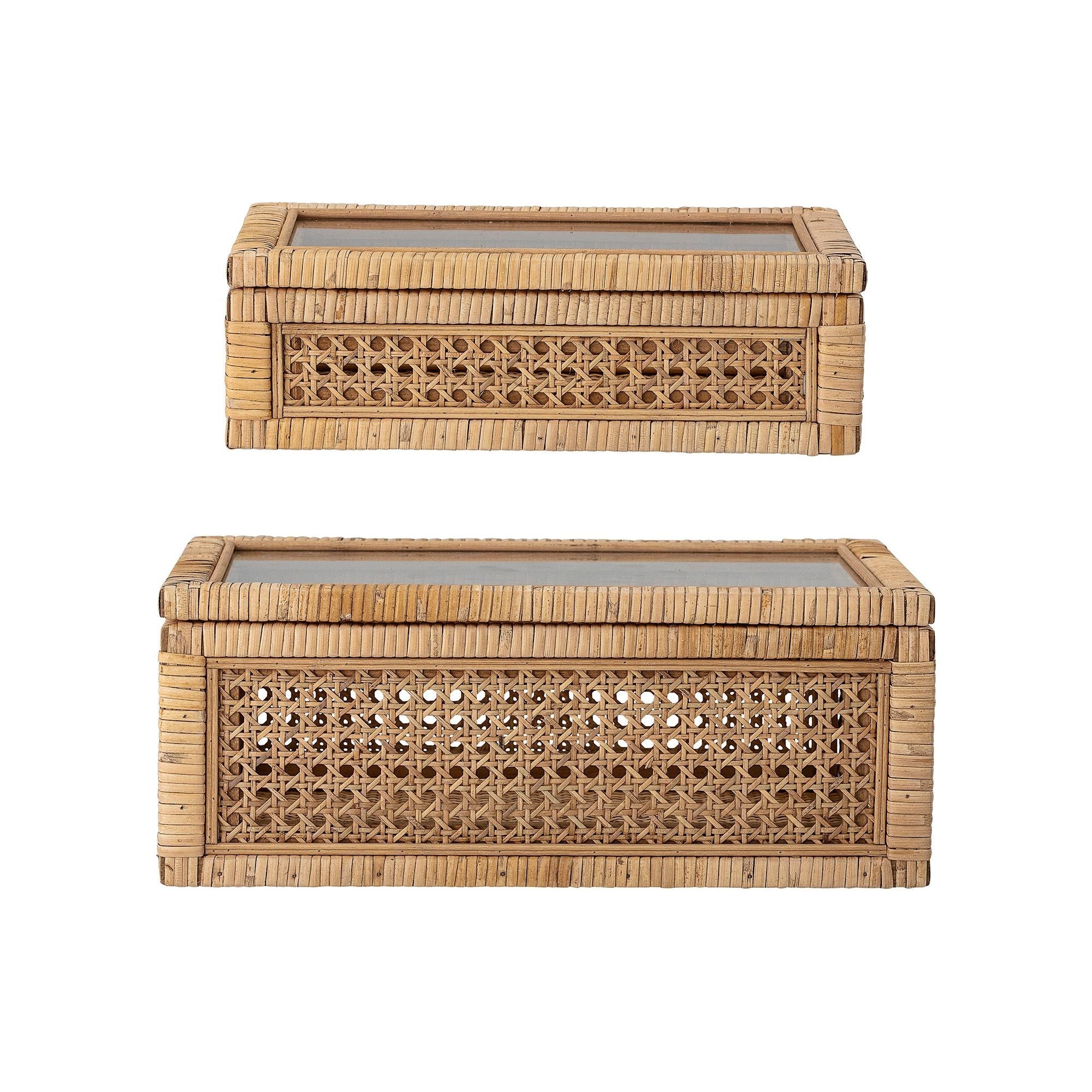 Bloomingville Lally Box med Lock, Natur, Rattan