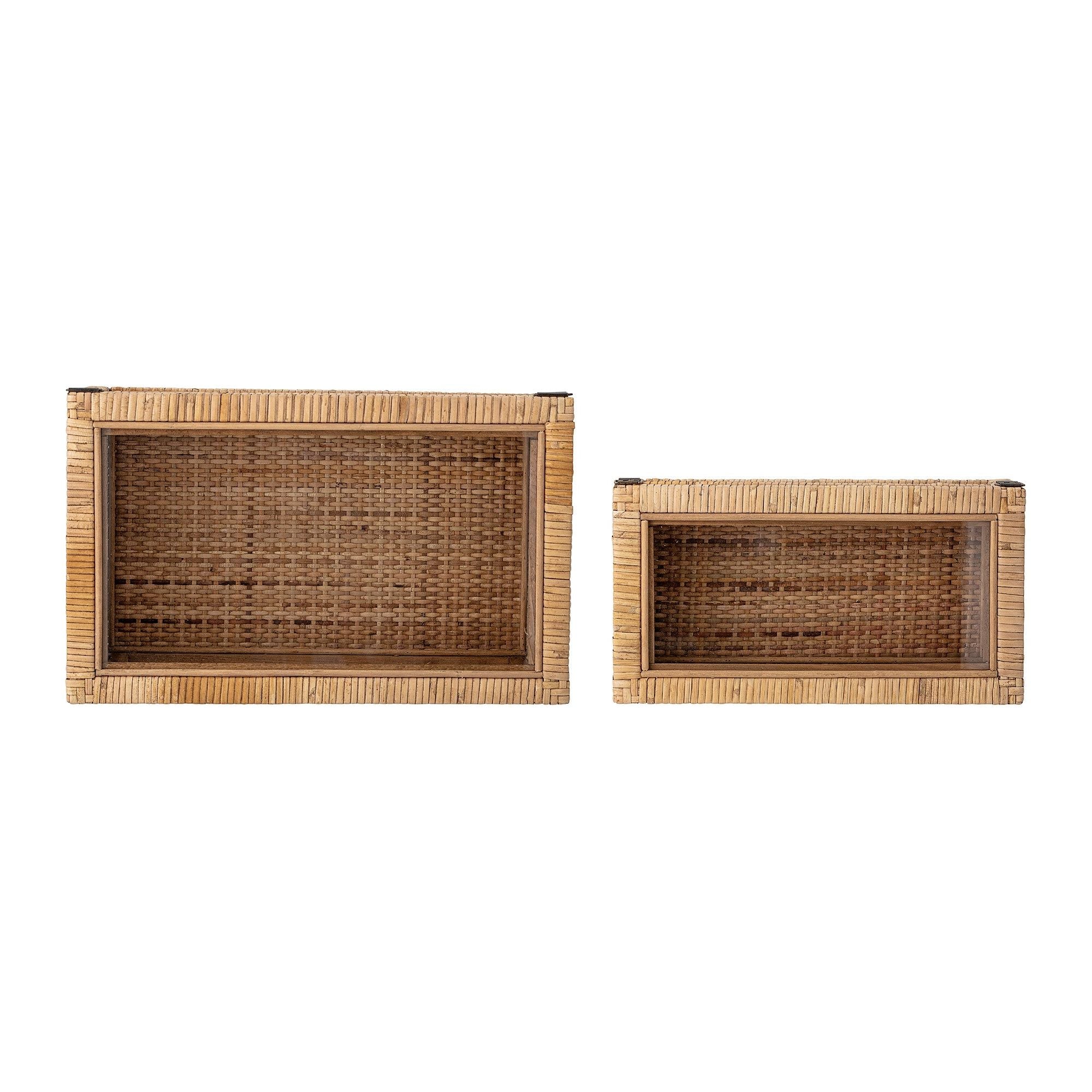 Bloomingville Lally Box med Lock, Natur, Rattan