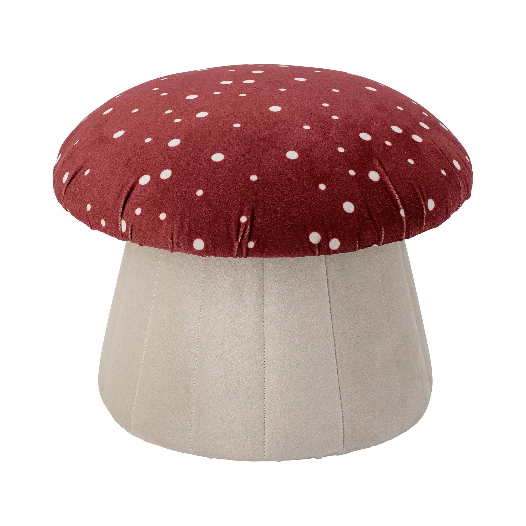 Bloomingville Mini Lue Pouf, Röd, Polyester