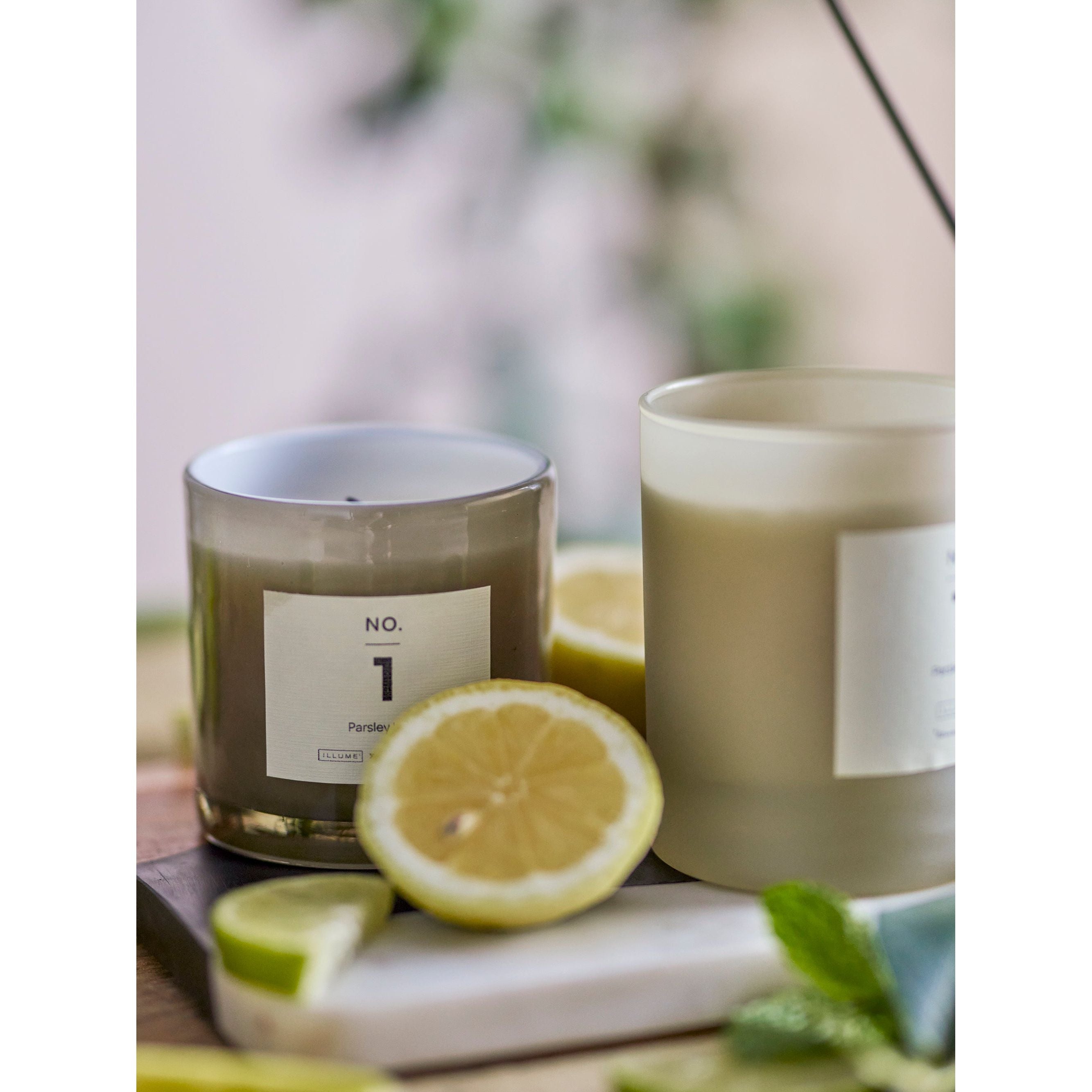 Illume X Bloomingville NO.1-Persilja Lime Doftljus, Grön, Naturligt Vax