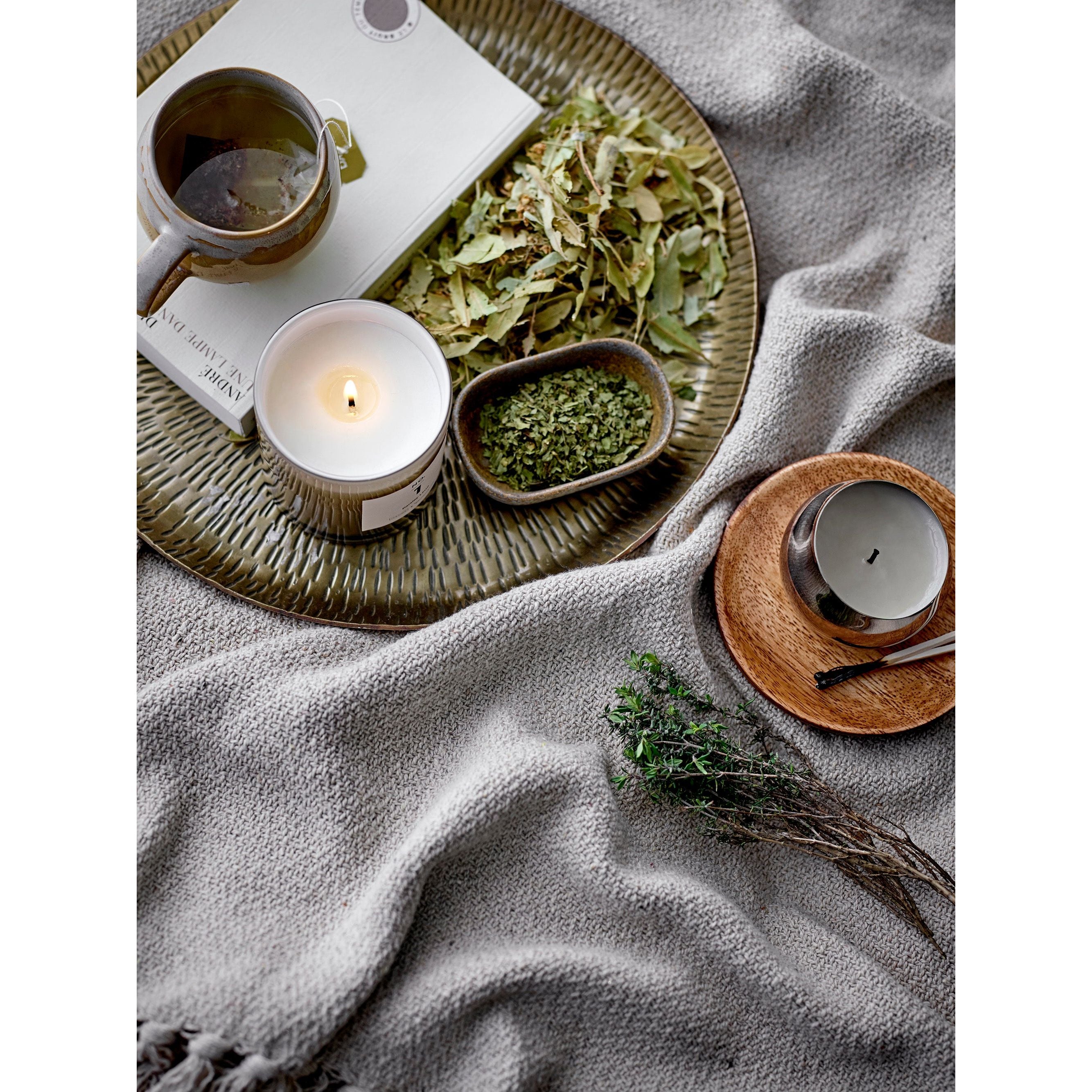 Illume X Bloomingville NO.1-Persilja Lime Doftljus, Grön, Naturligt Vax