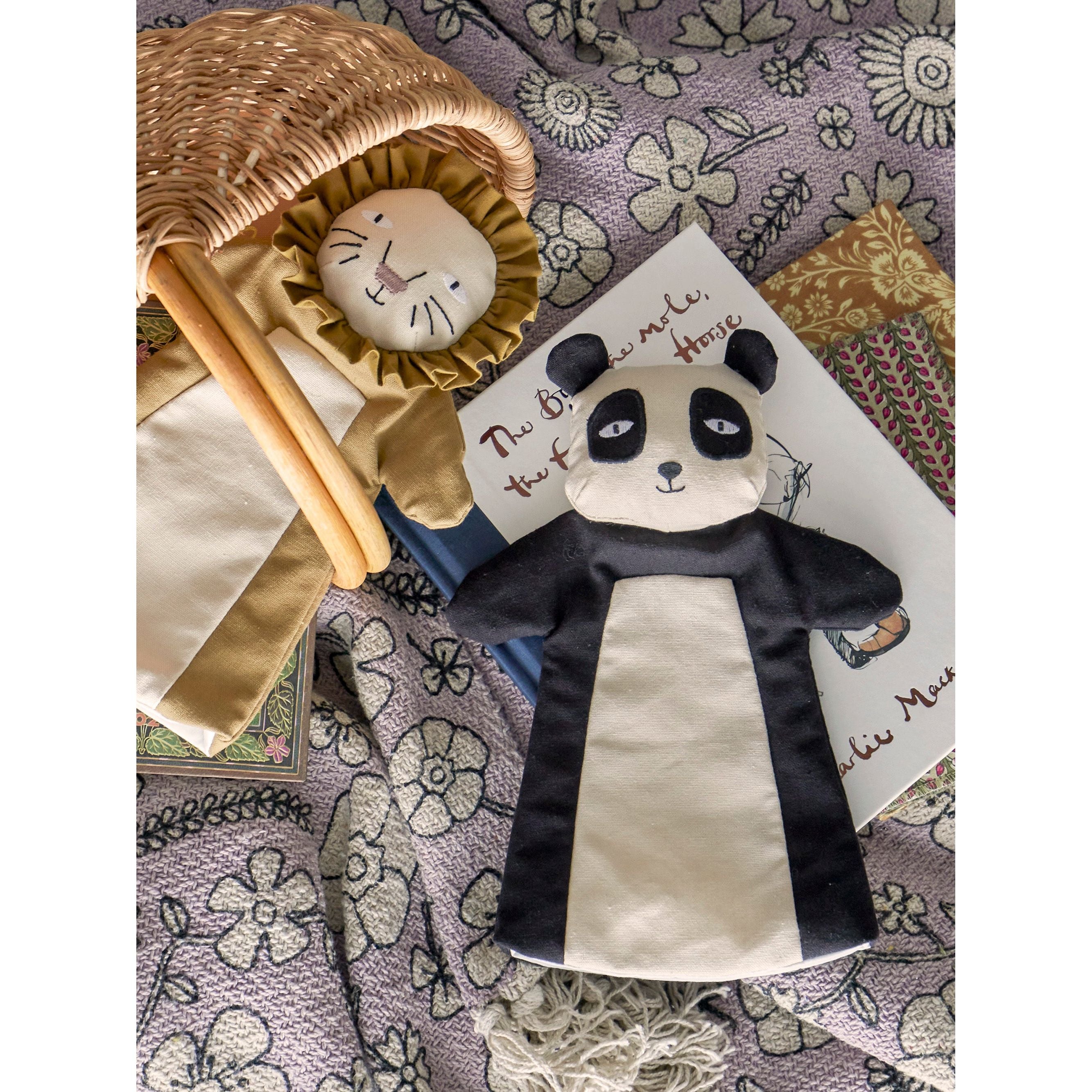 Bloomingville Mini Flynn Handdocka, Brun, Linne