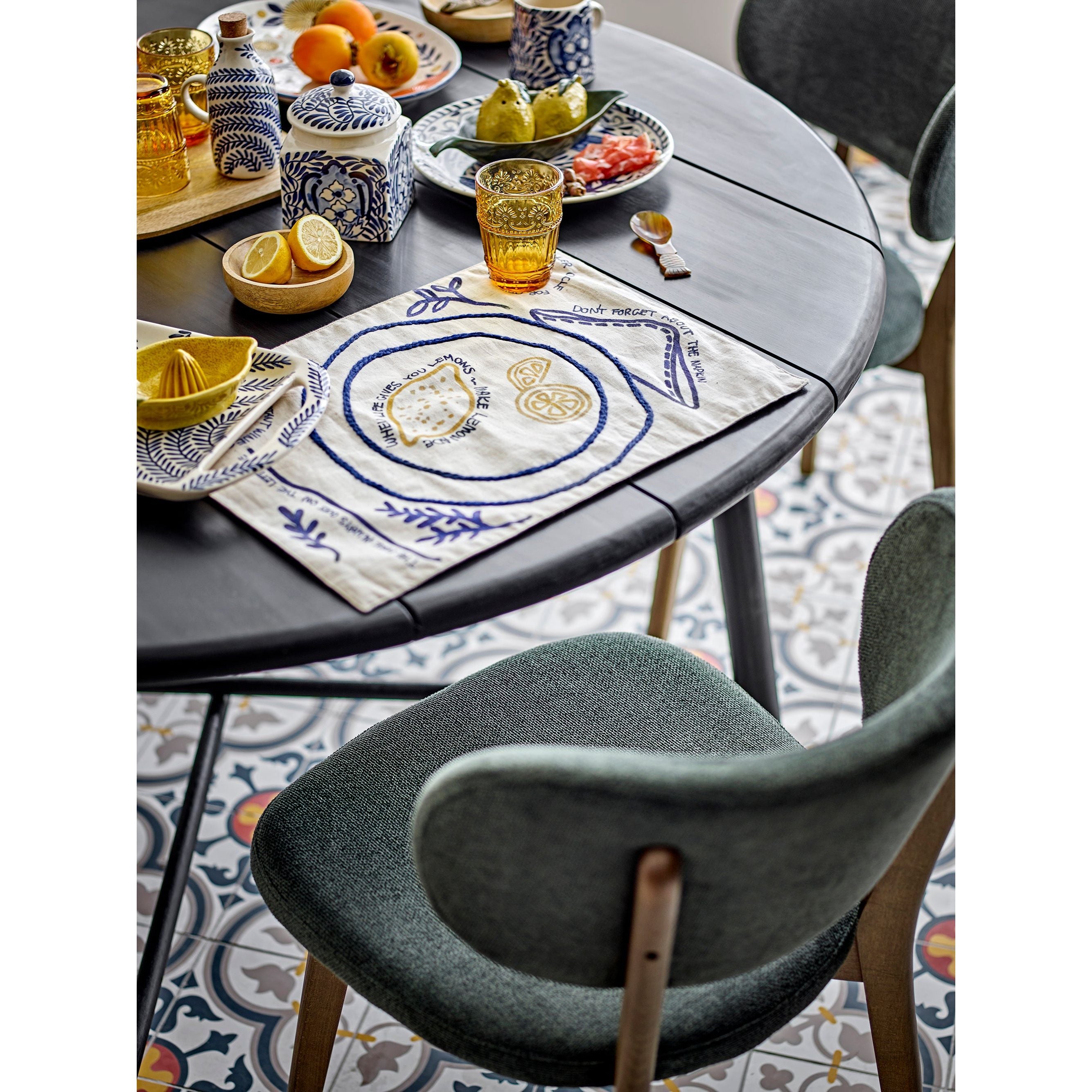 Creative Collection Lope Matbord, Svart, Akacia