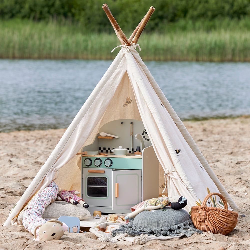 Bloomingville Mini Millo Barnens Tipi, Natur, Bomull