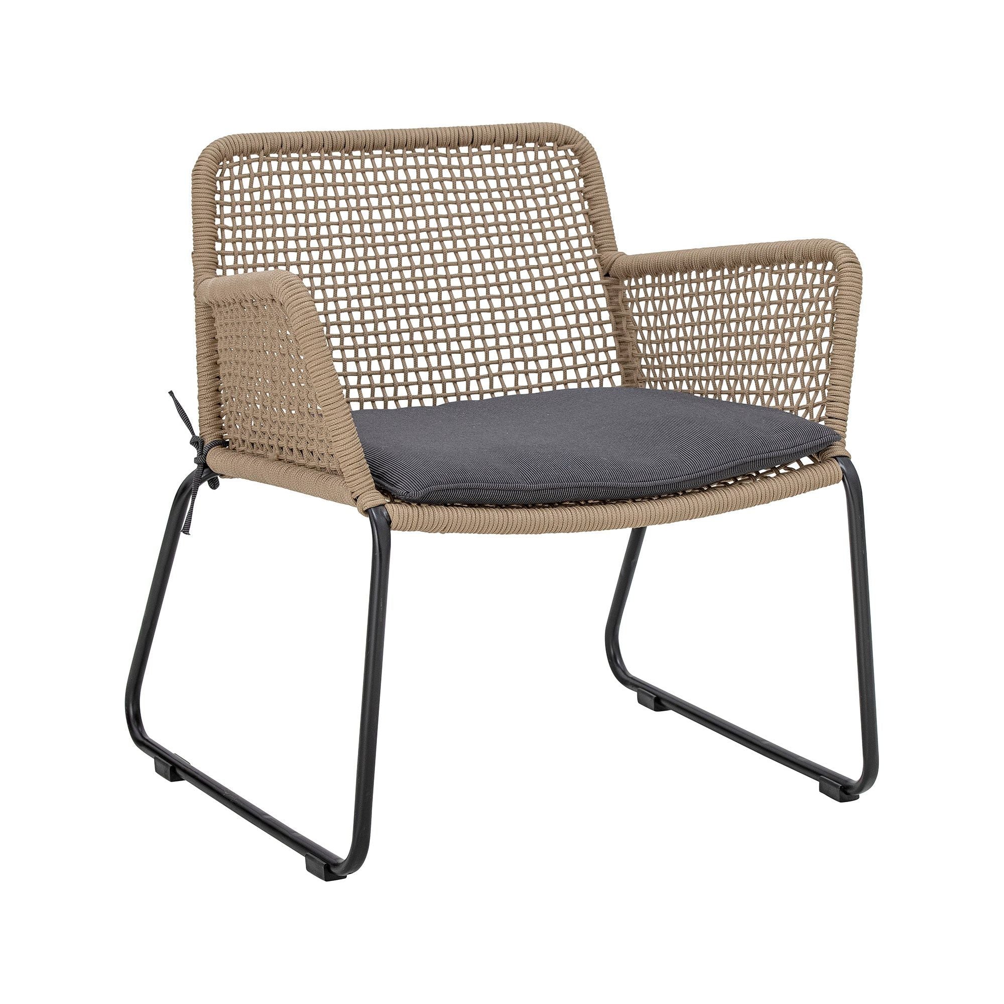 Bloomingville Mundo Loungestol, Brun, Metall