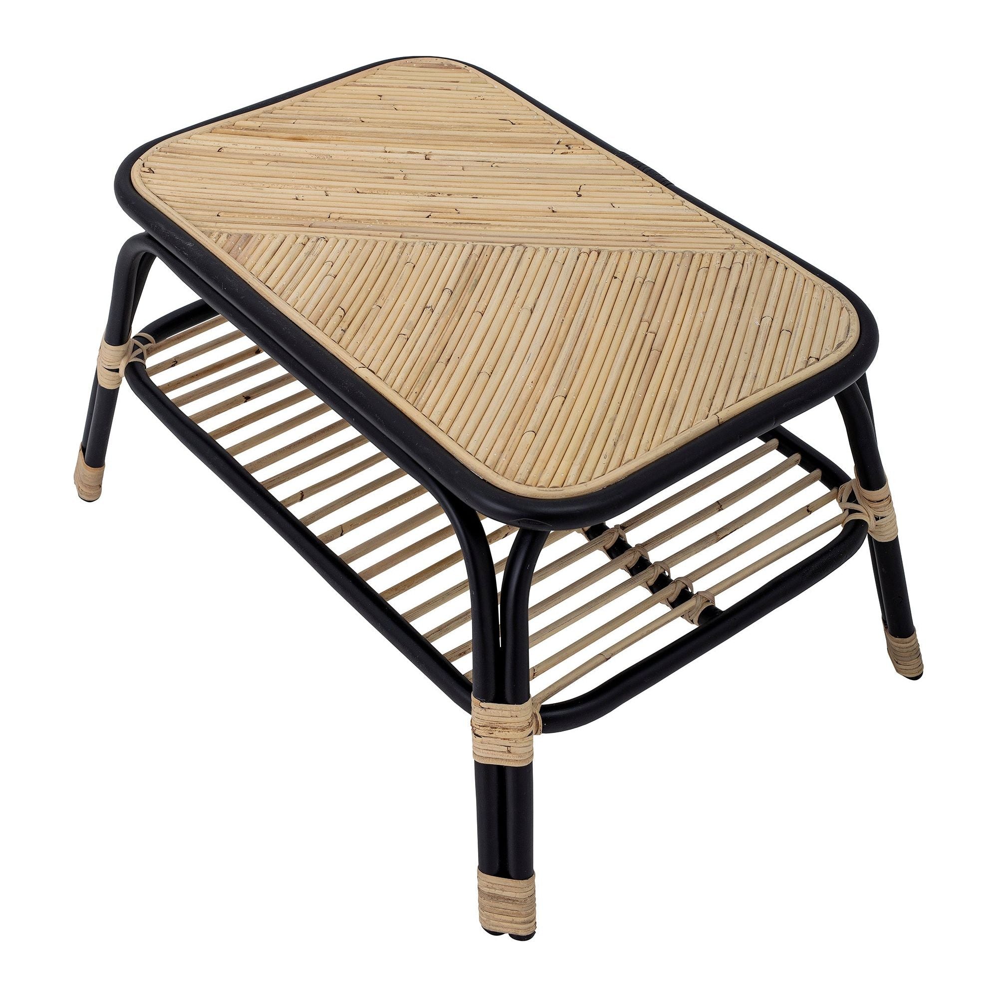 Bloomingville Loue Soffbord, Svart, Rattan