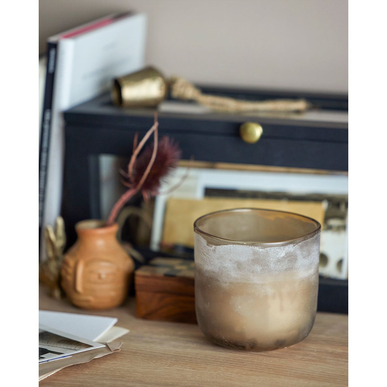 Illume X Bloomingville NO.4-Citronverbena Doftljus, Natur, Vax