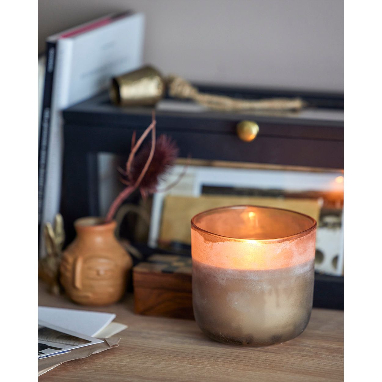 Illume X Bloomingville NO.4-Citronverbena Doftljus, Natur, Vax