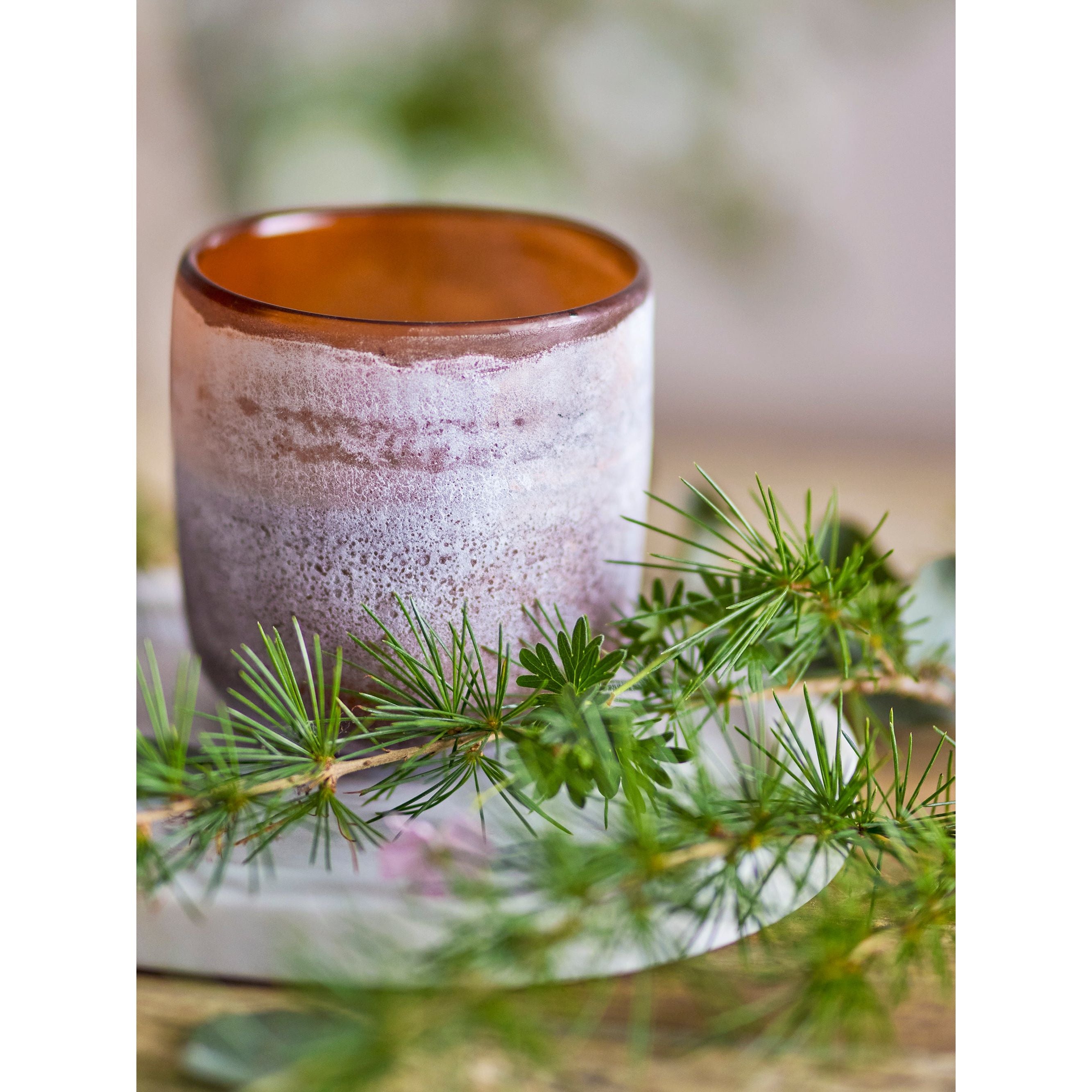 Illume X Bloomingville NO.6-Sequoia Doftljus, Brun, Vax