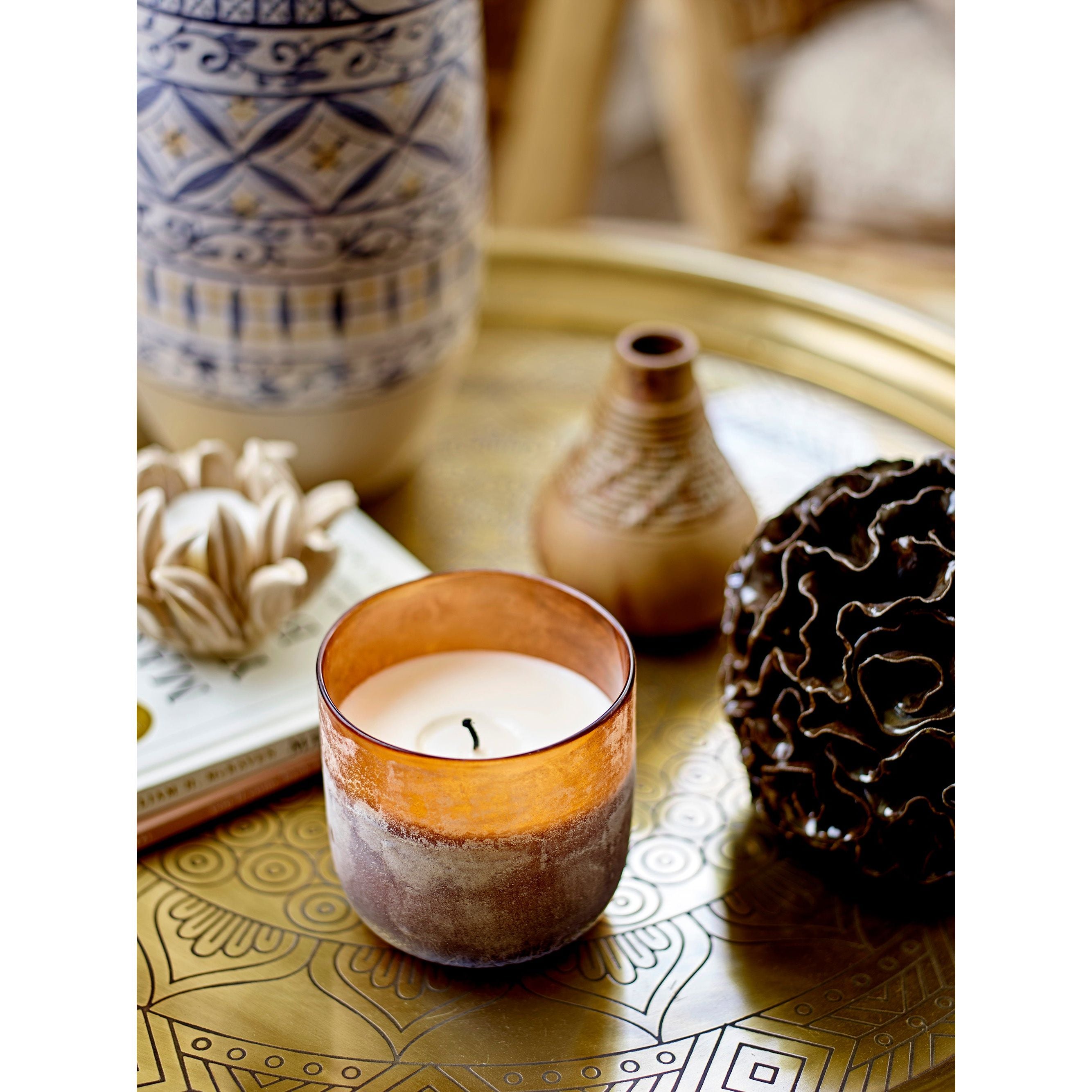 Illume X Bloomingville NO.6-Sequoia Doftljus, Brun, Vax