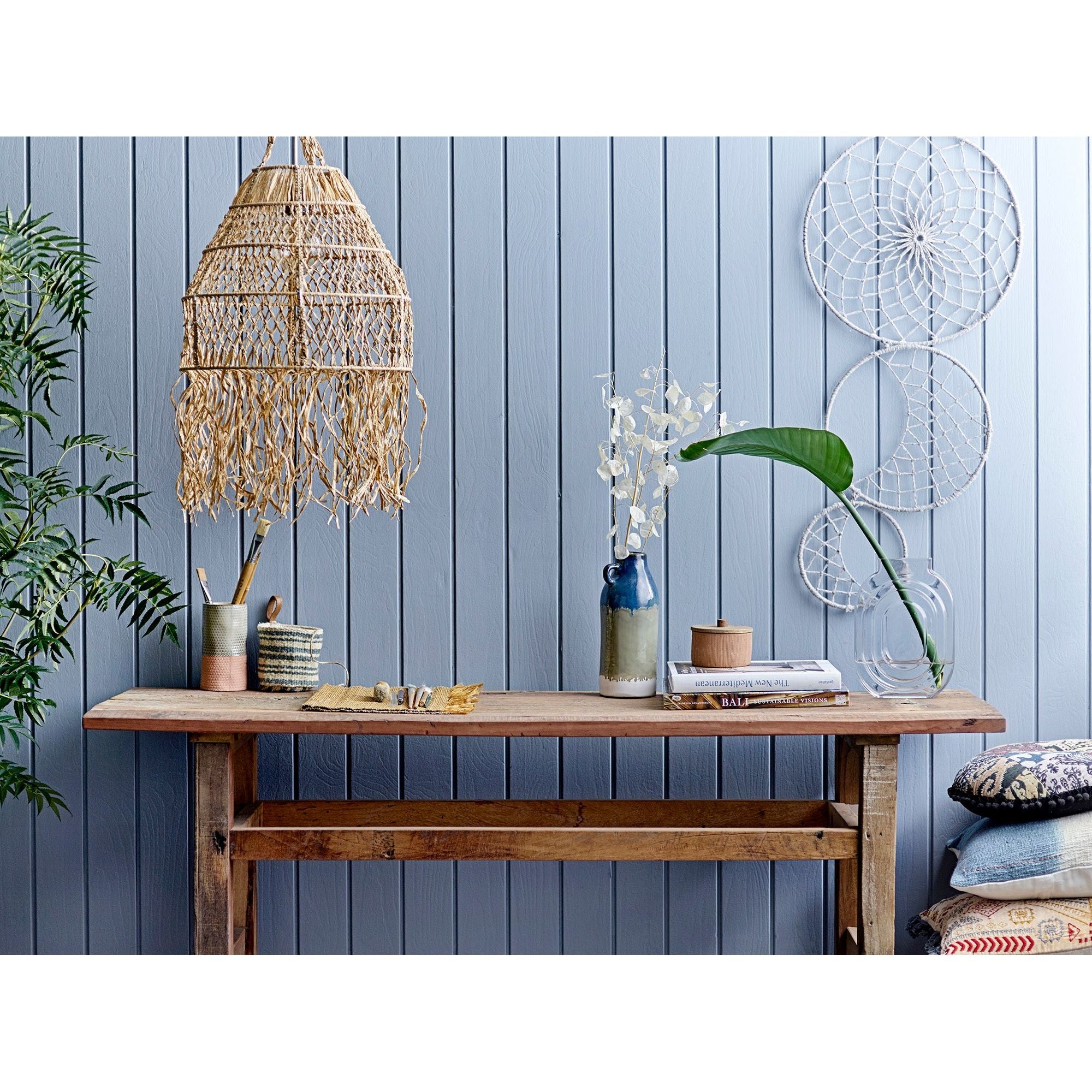 Creative Collection Thora Pendellampa, Natur, Rafia