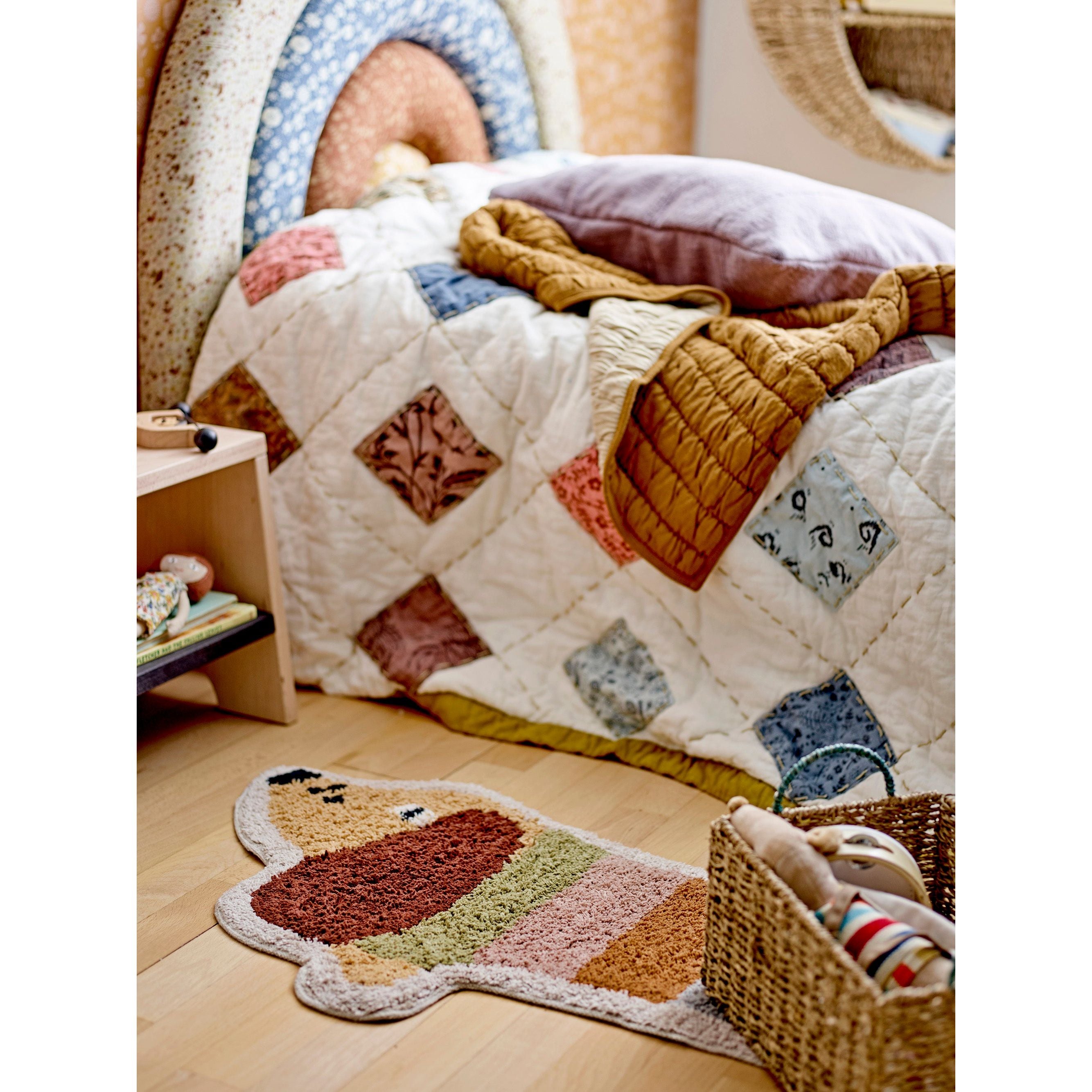 Bloomingville Mini Melua Quilt, Natur, Bomull