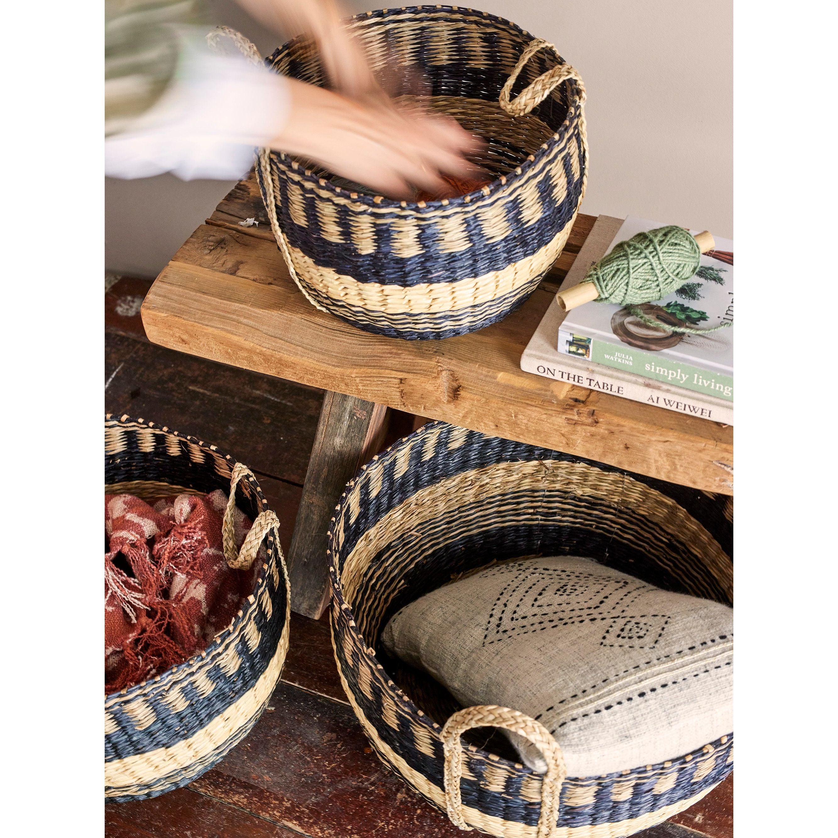 Creative Collection Sania Korg, Svart, Sjögräs