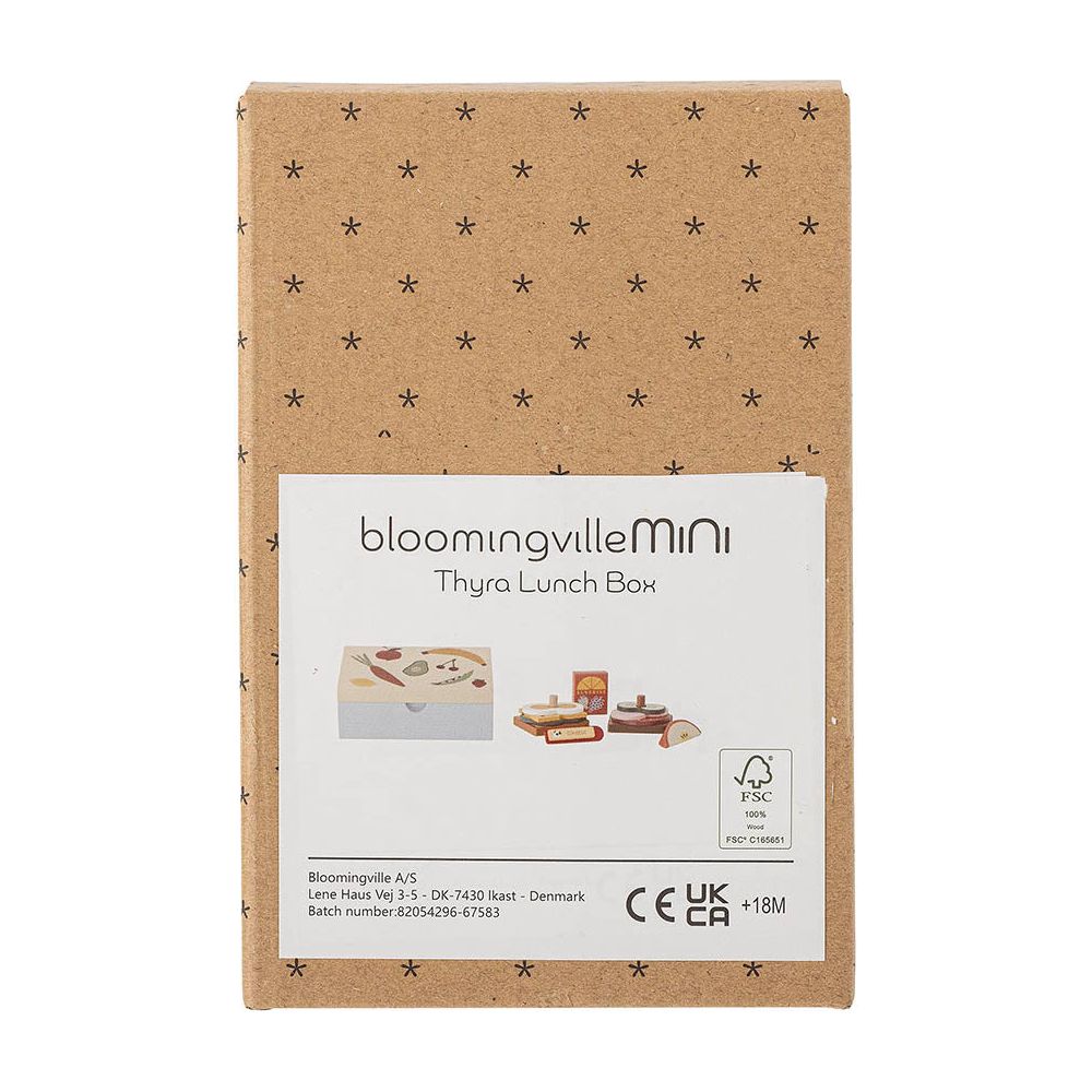 Bloomingville Mini Thyra Lekset, Matlåda, Blå, FSC®100%, MDF