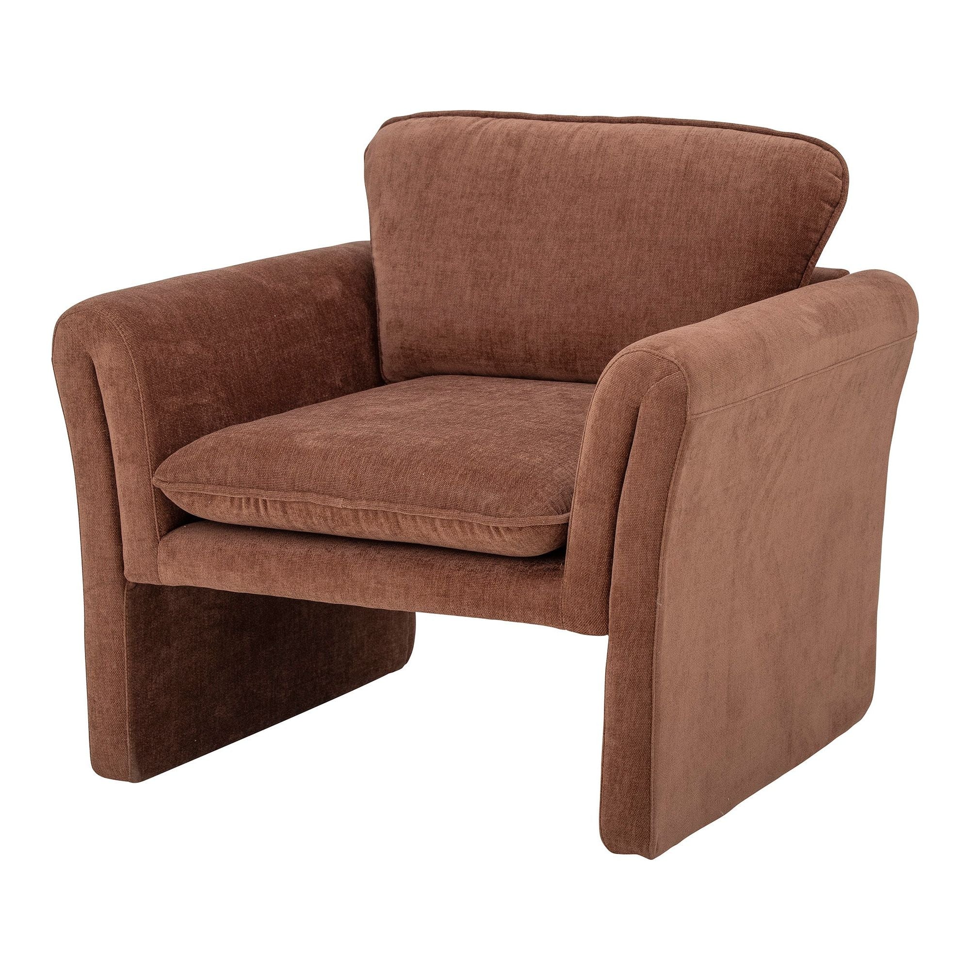 Bloomingville Paseo Loungestol, Brun, Polyester