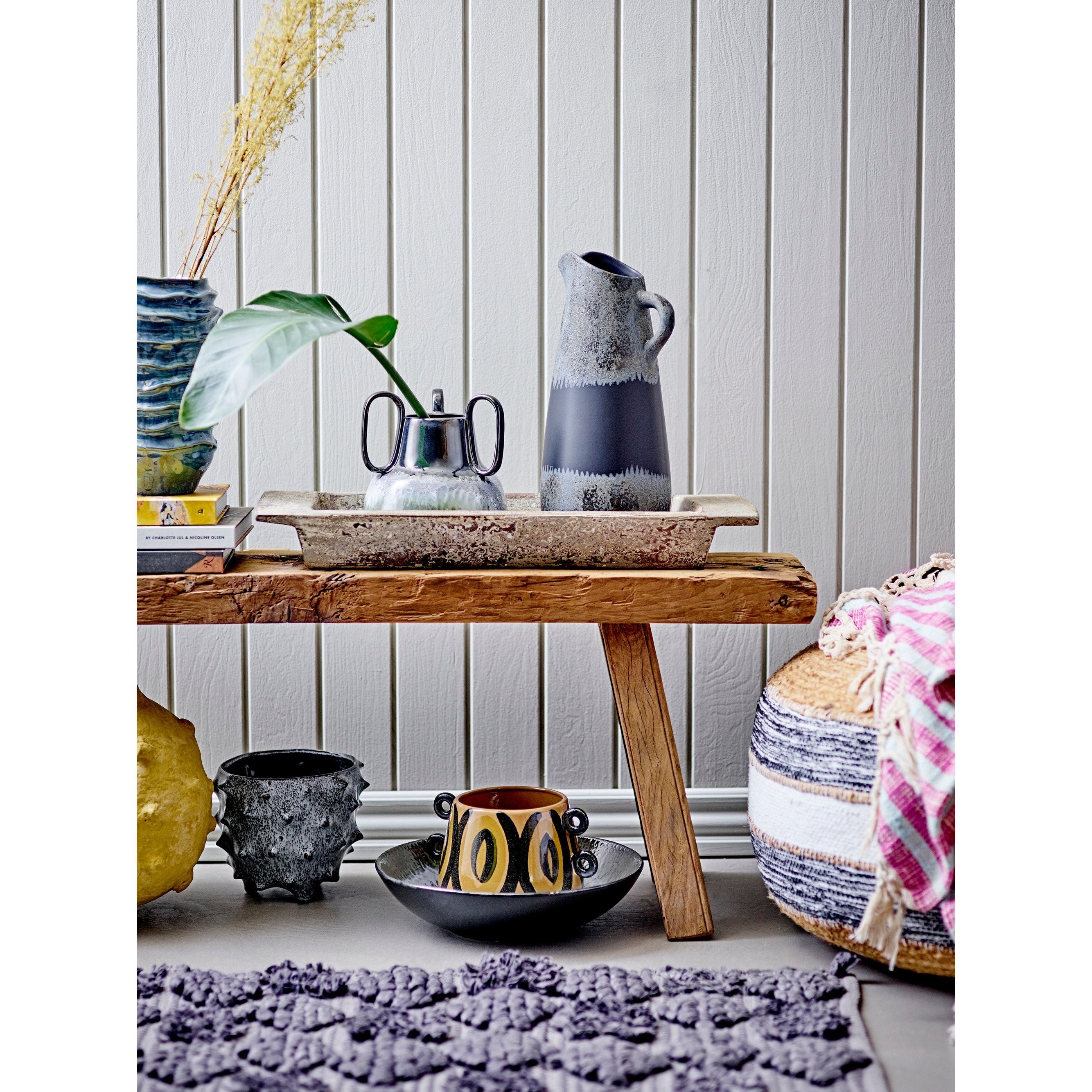 Creative Collection Selim Vas, Svart, Stengods