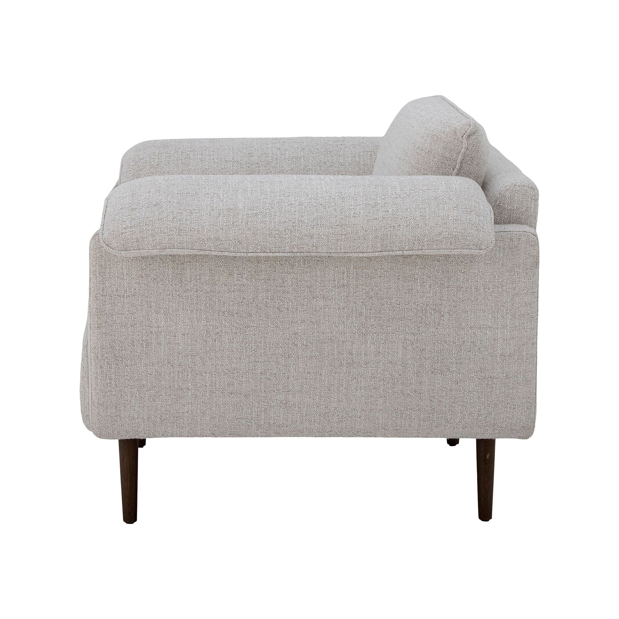 Bloomingville Chesham Loungestol, Vit, Polyester