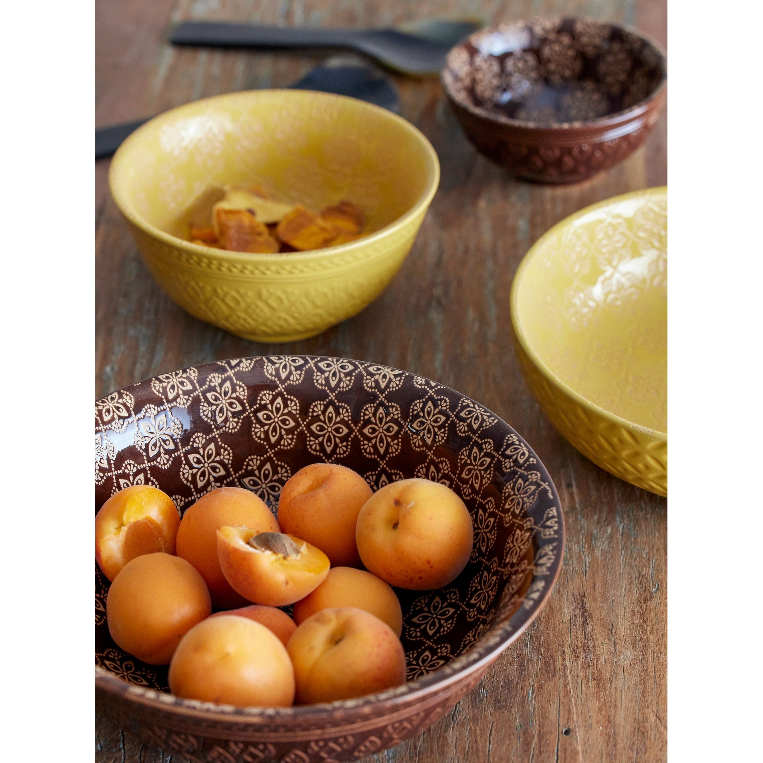 Creative Collection Marsala Skål, Gul, Stengods