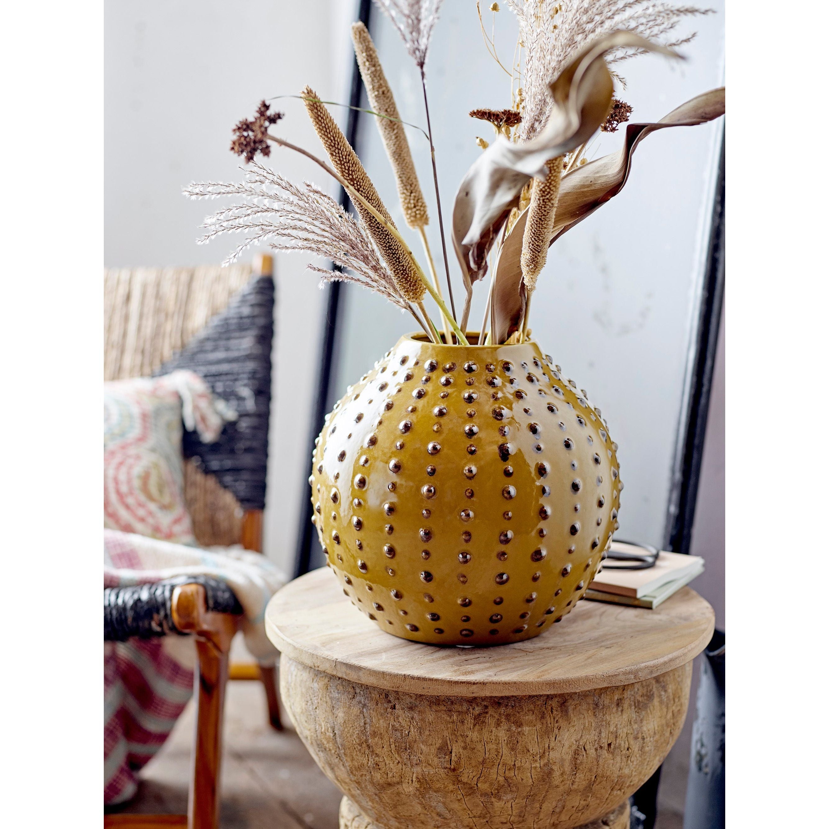 Creative Collection Toofan Vas, Gul, Stengods