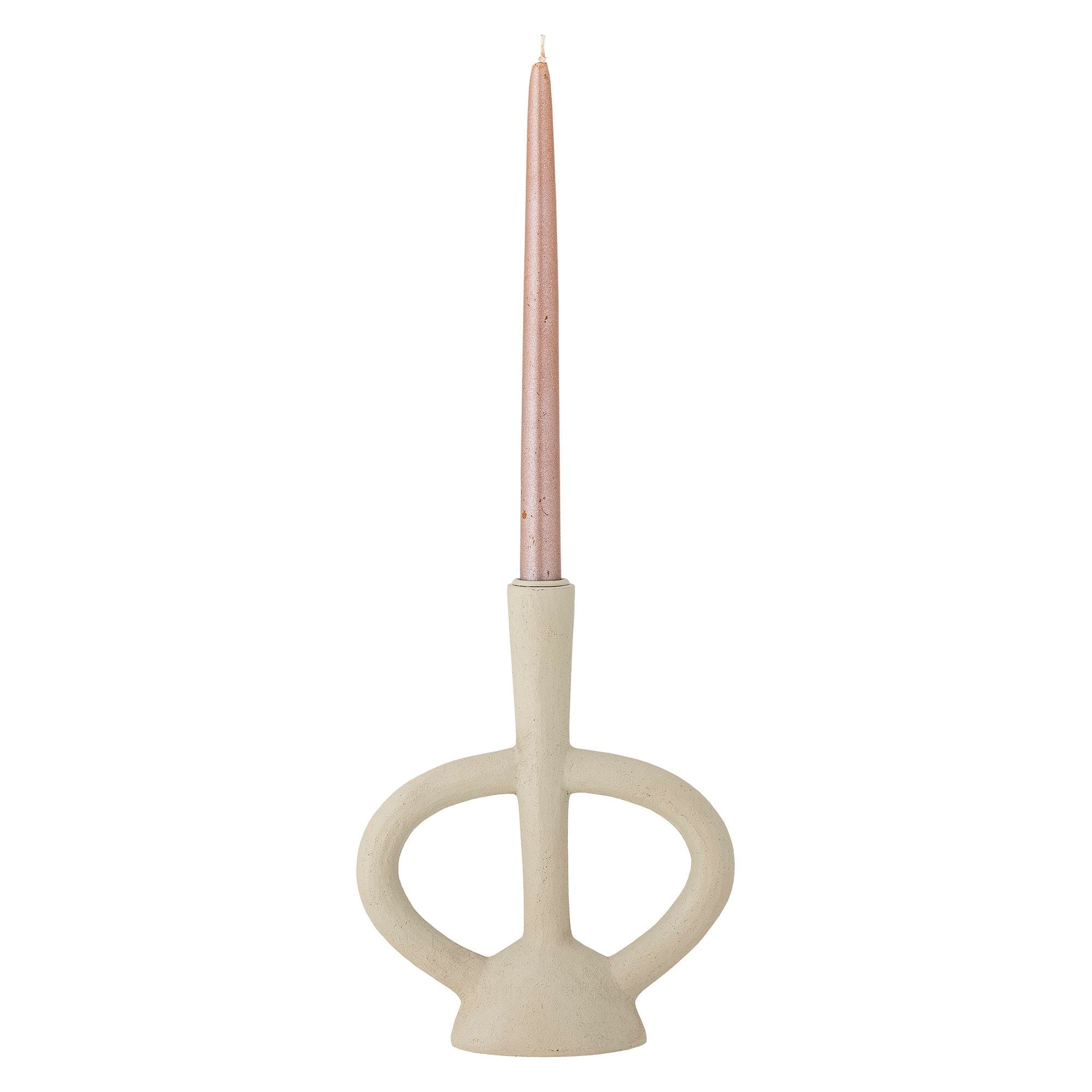 Bloomingville Ramina Ljusstake, Vit, Polyresin