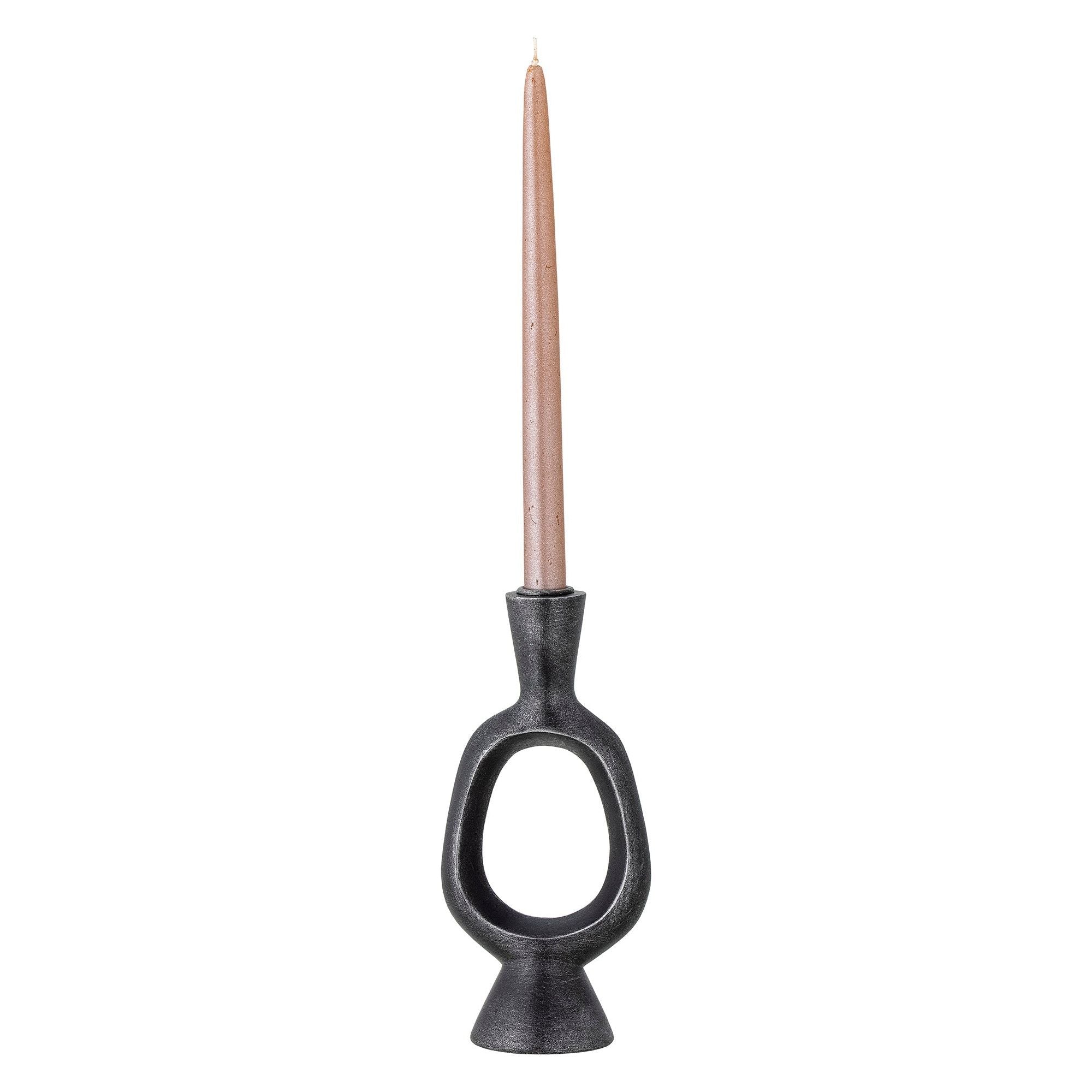 Bloomingville Bijan Ljusstake, Svart, Polyresin