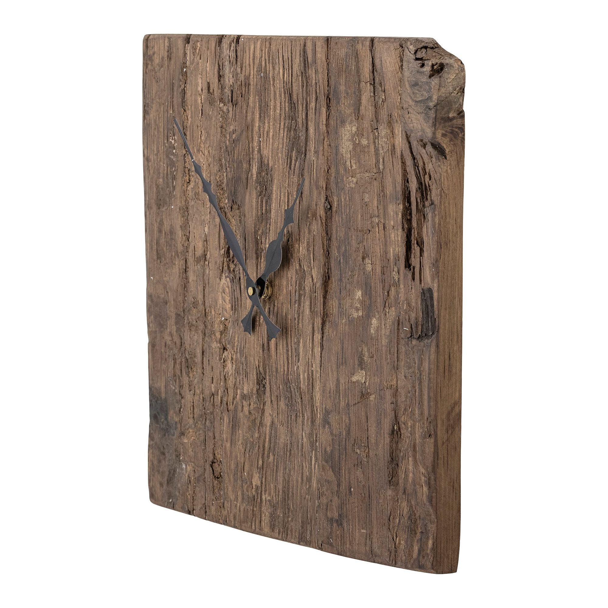 Creative Collection Sarai Väggklocka, Brun, Återvunnet Trä