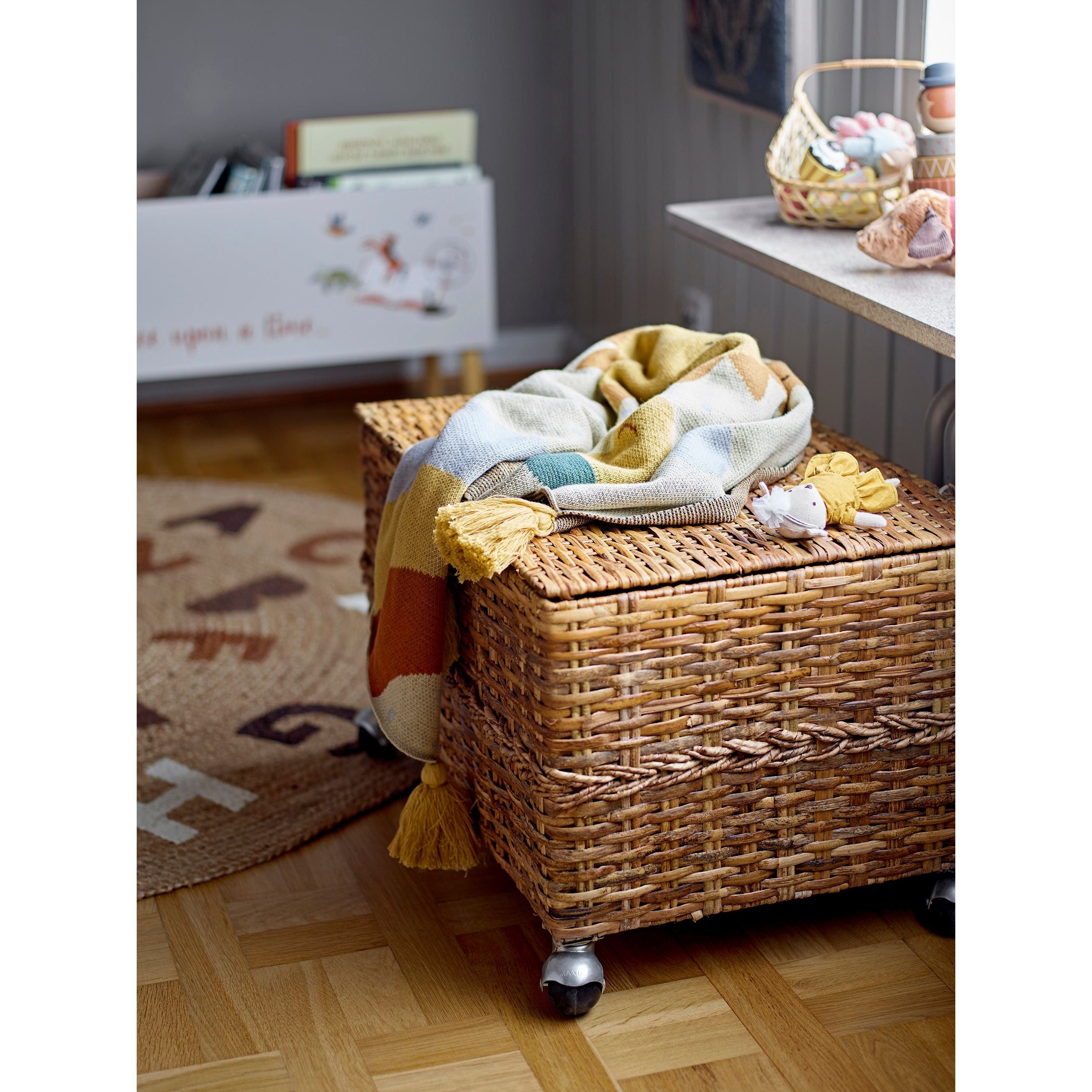 Bloomingville Mini Dinne Matta, Brun, Jute