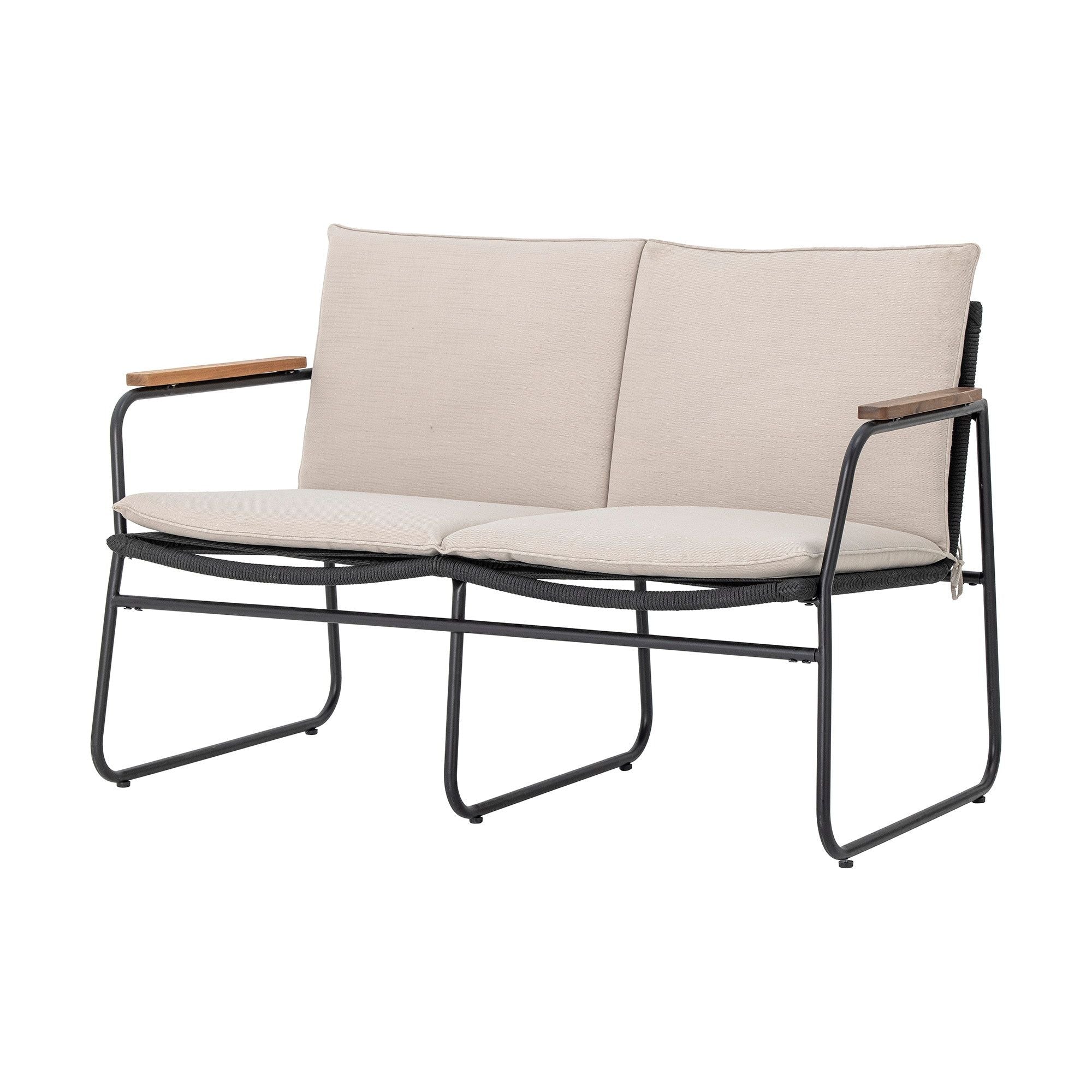 Bloomingville Hampton Soffa, Svart, Metall