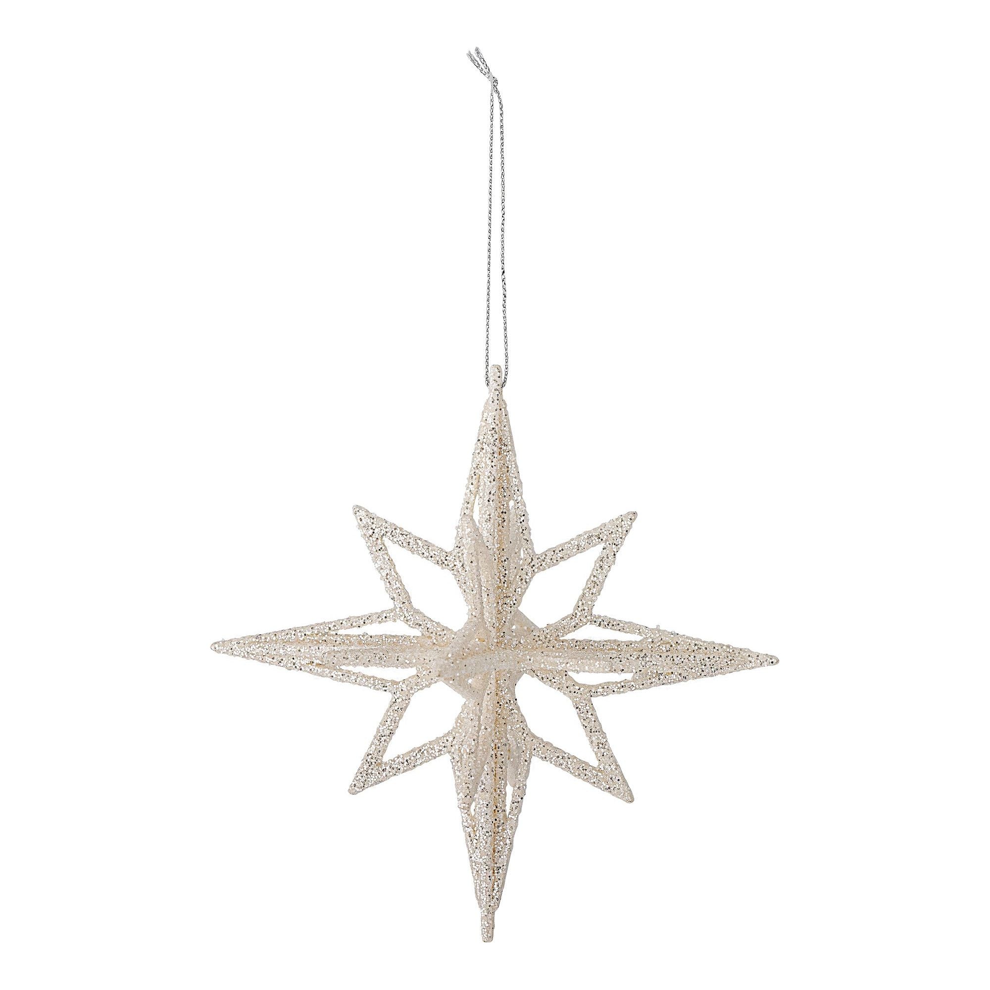 Bloomingville Chue Ornament, Silver, Plast