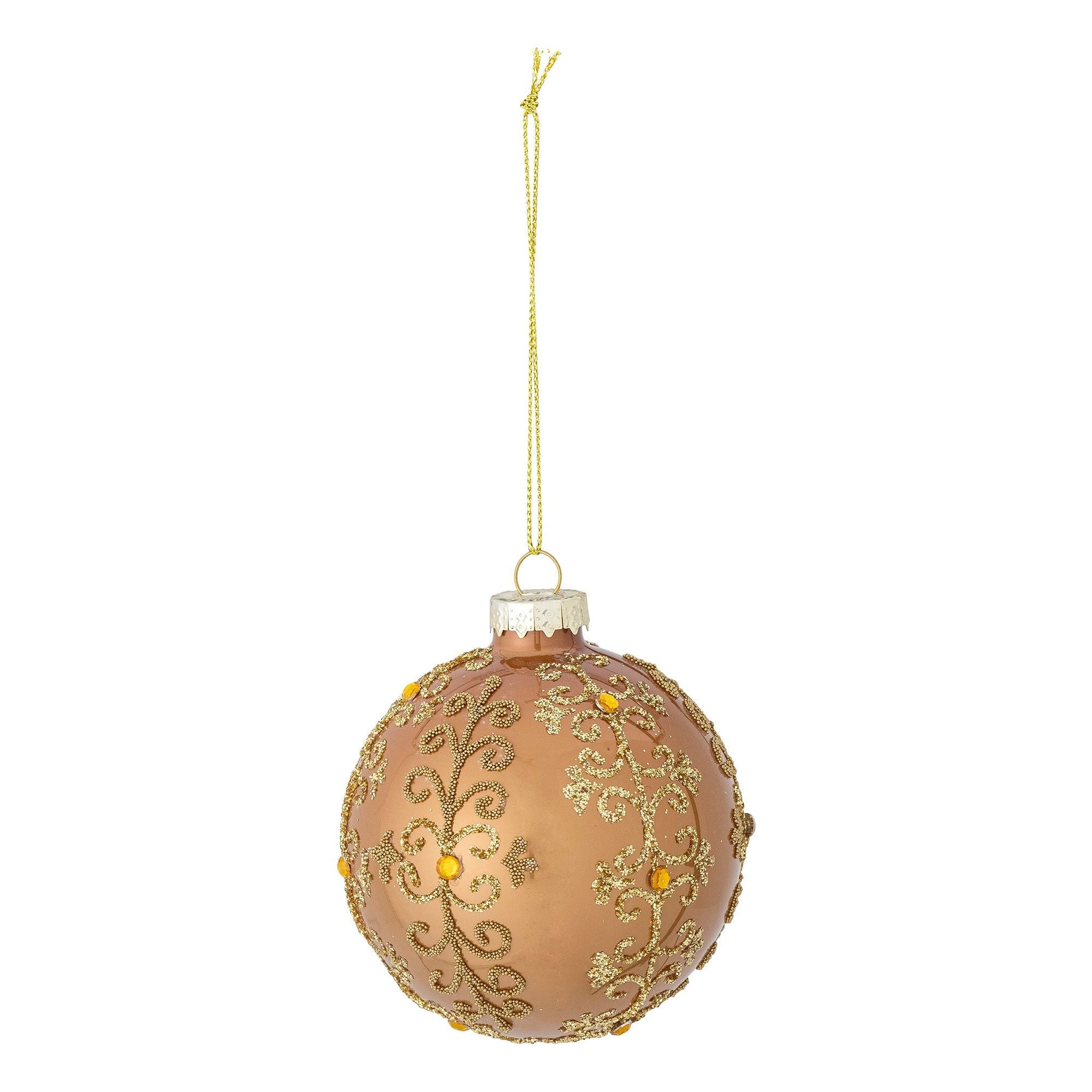 Bloomingville Ciri Ornament, Guld, Glas