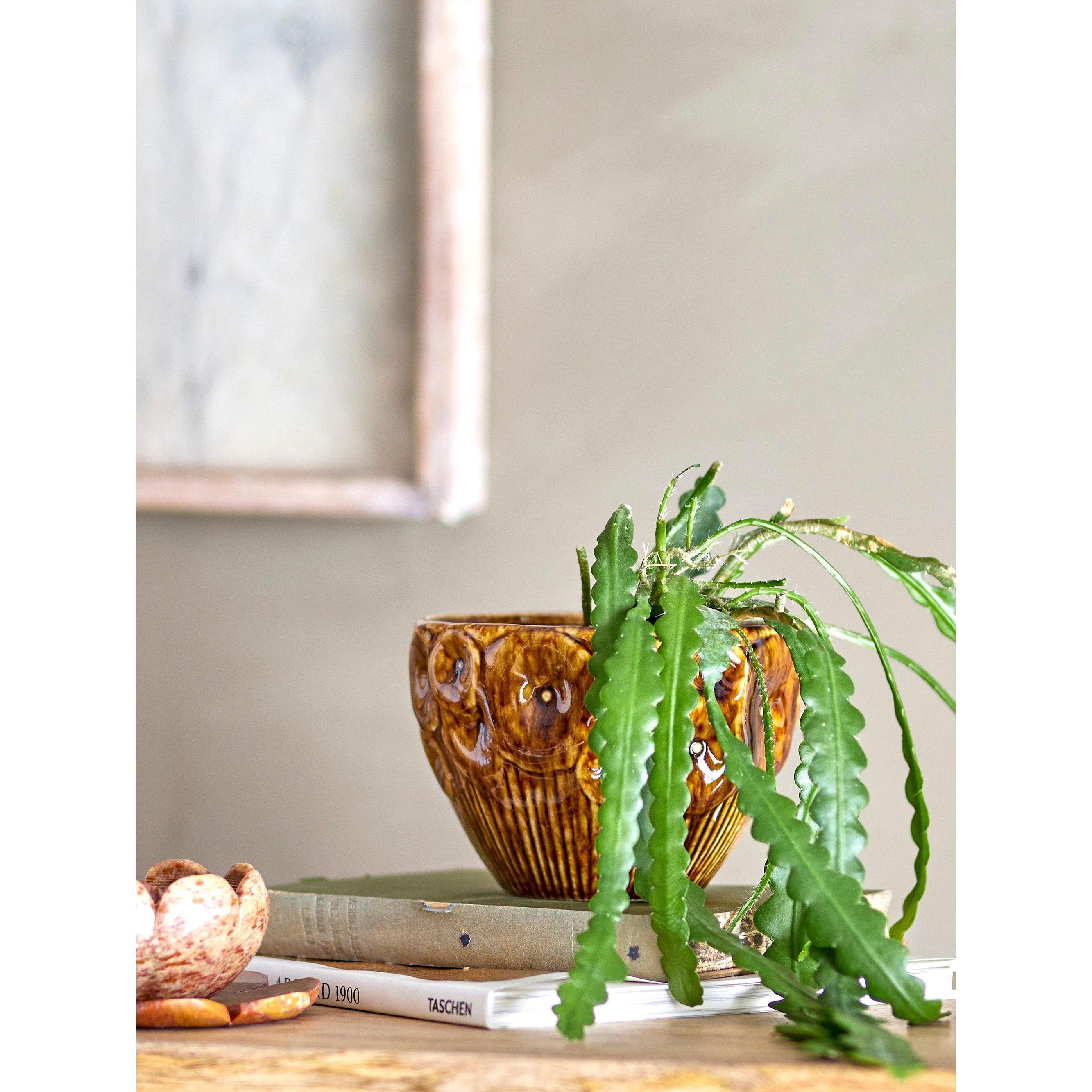 Creative Collection Rokaya Blomkruka, Brun, Stengods