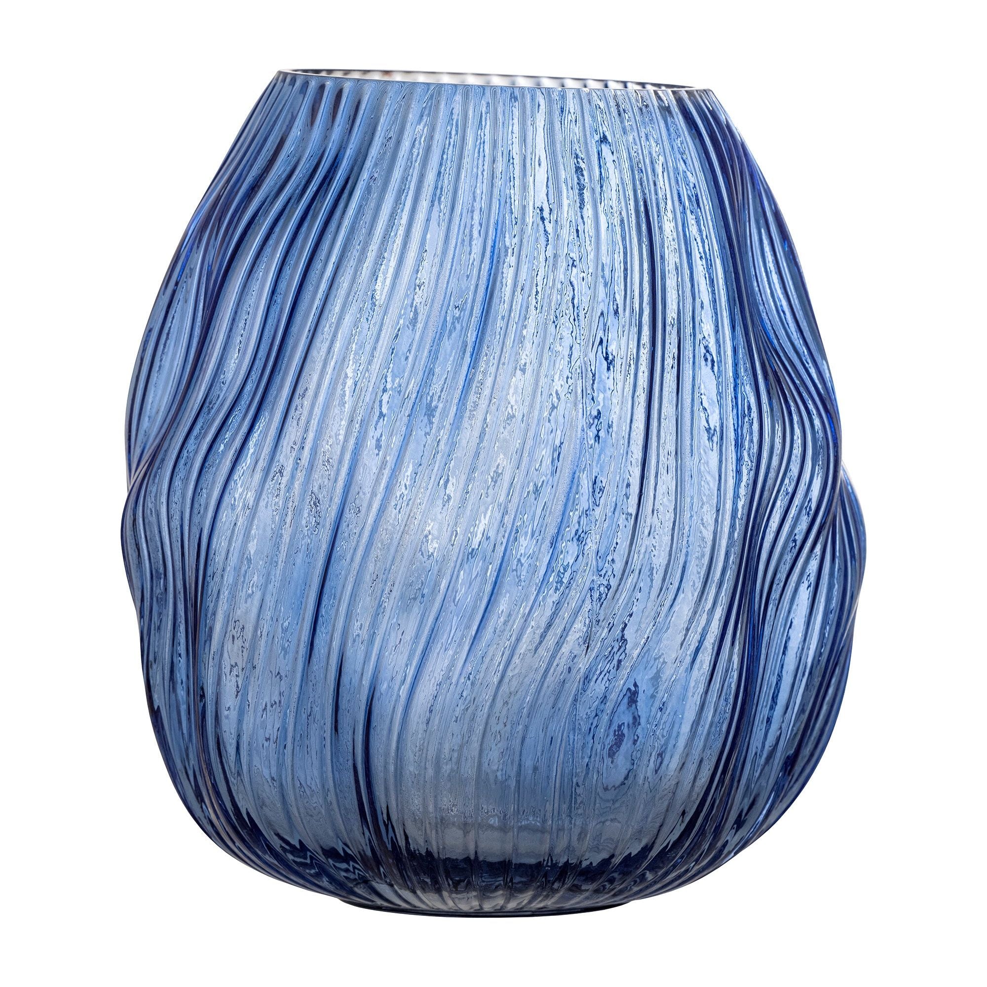 Creative Collection Leyla Vas, Blå, Glas