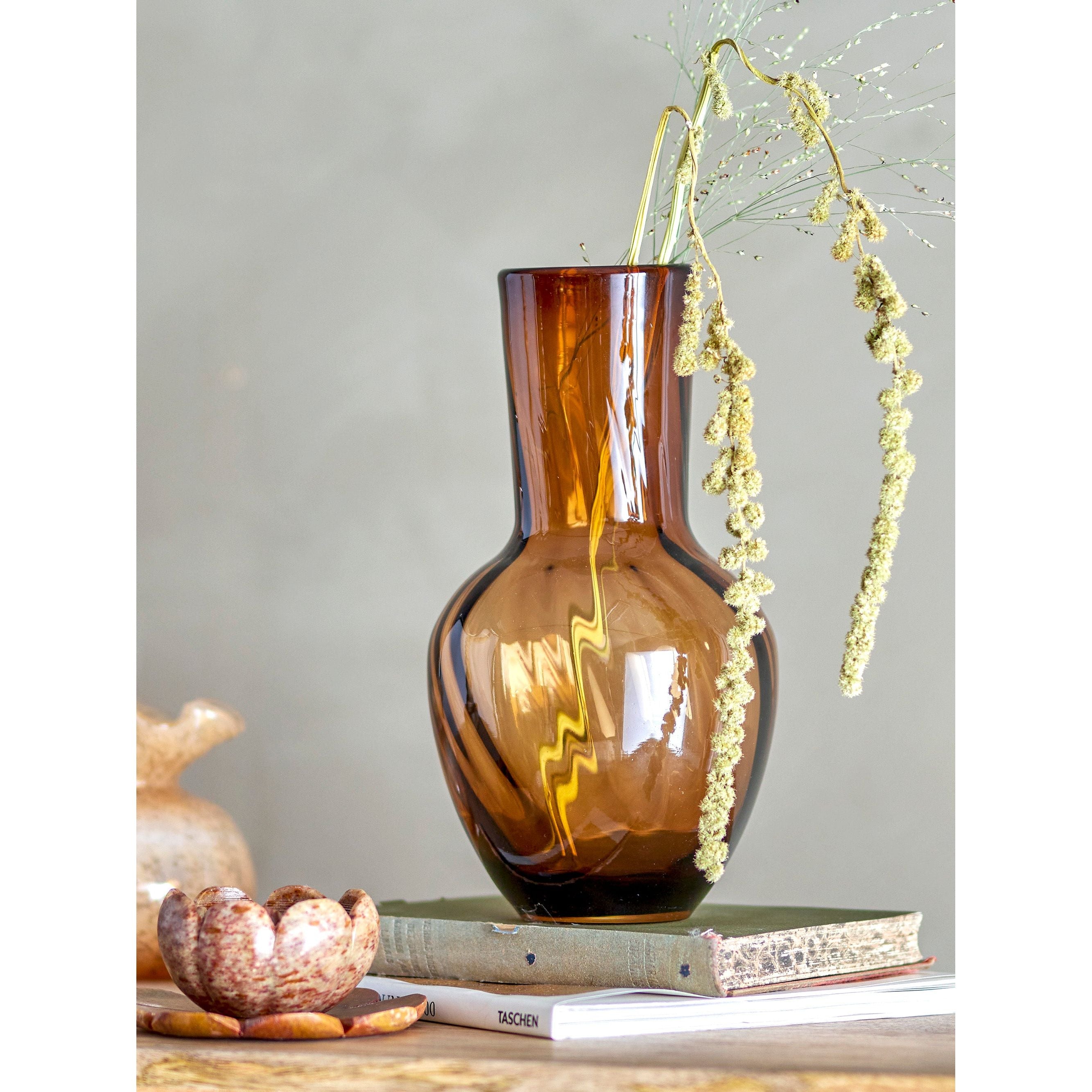 Creative Collection Saiqa Vas, Brun, Glas