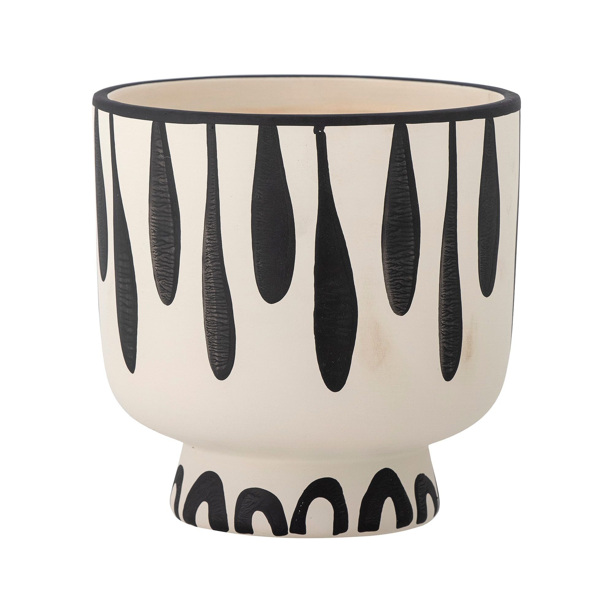 Bloomingville Malena Blomkruka, Svart, Terrakotta