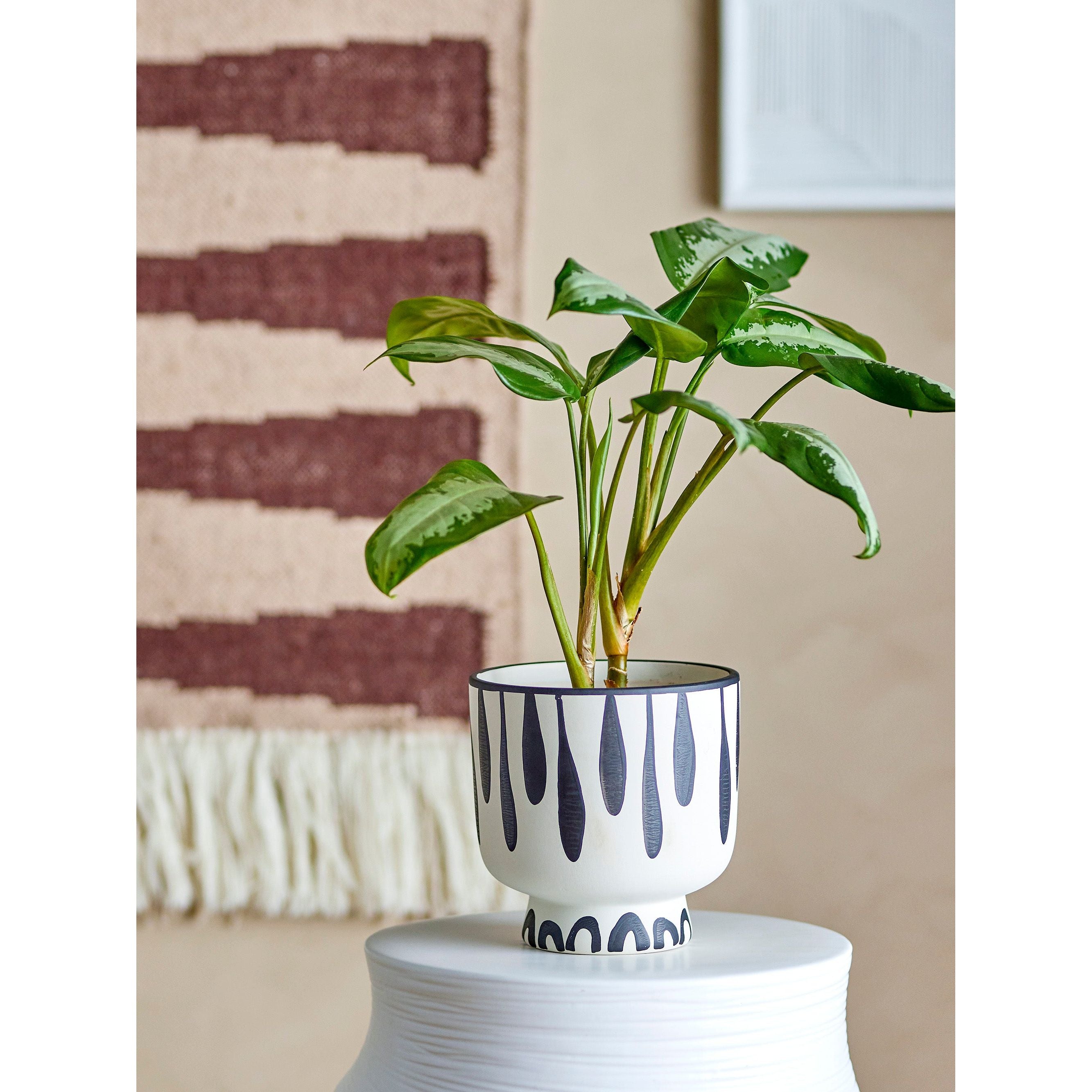 Bloomingville Malena Blomkruka, Svart, Terrakotta