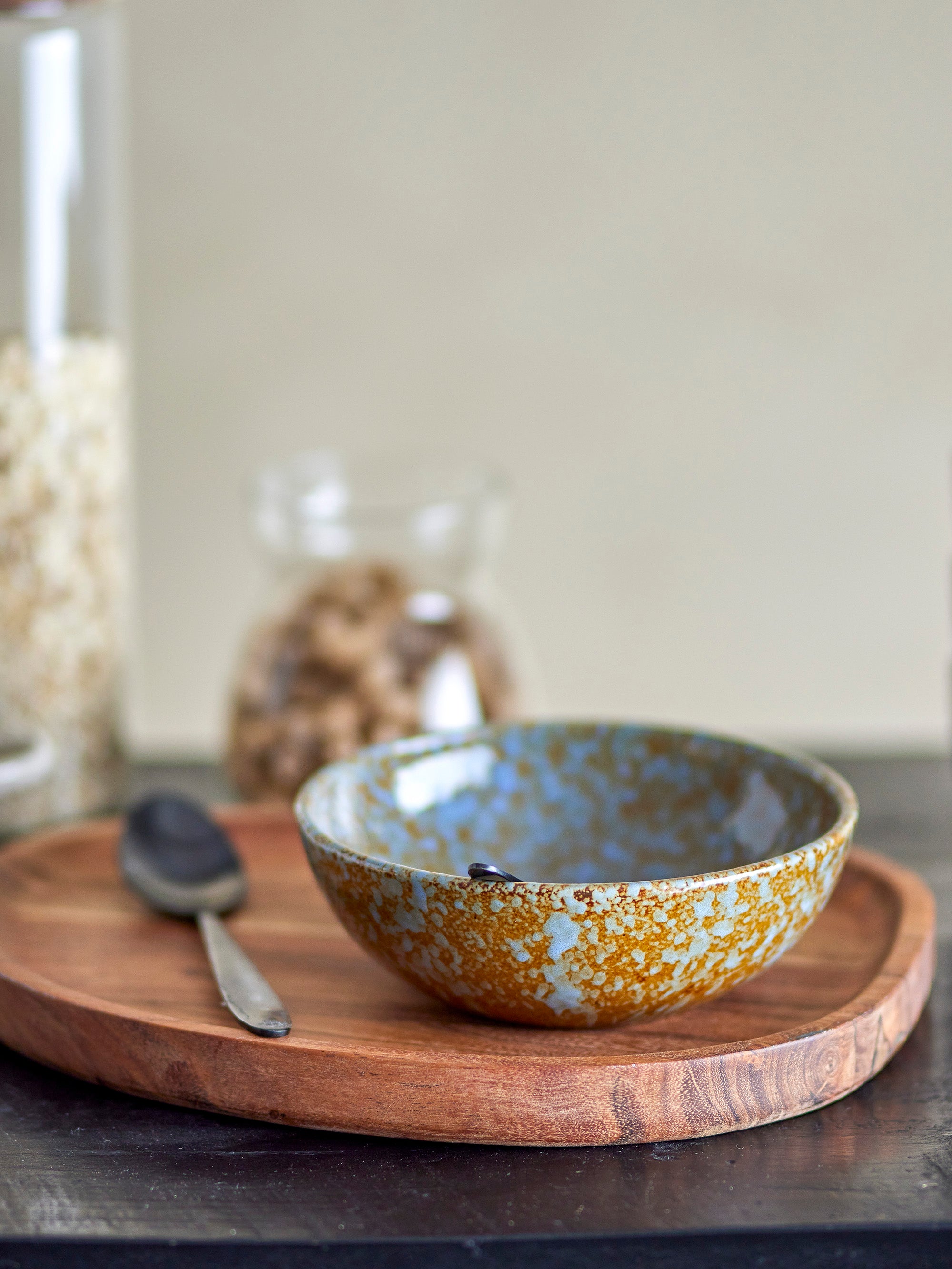 Bloomingville Paula Skål, Flerpack, Blå, Stengods