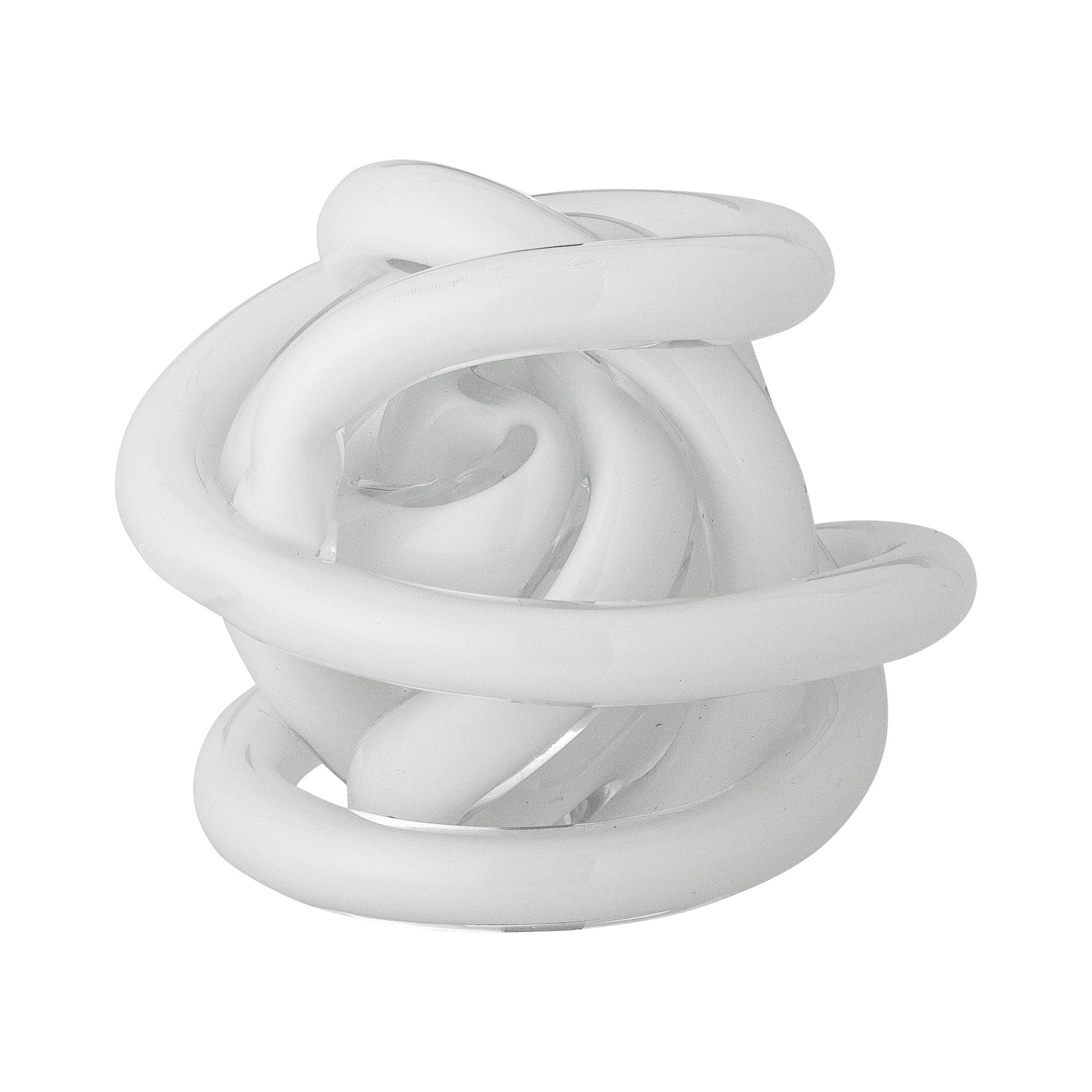 Bloomingville Knot Deco, Vit, Glas