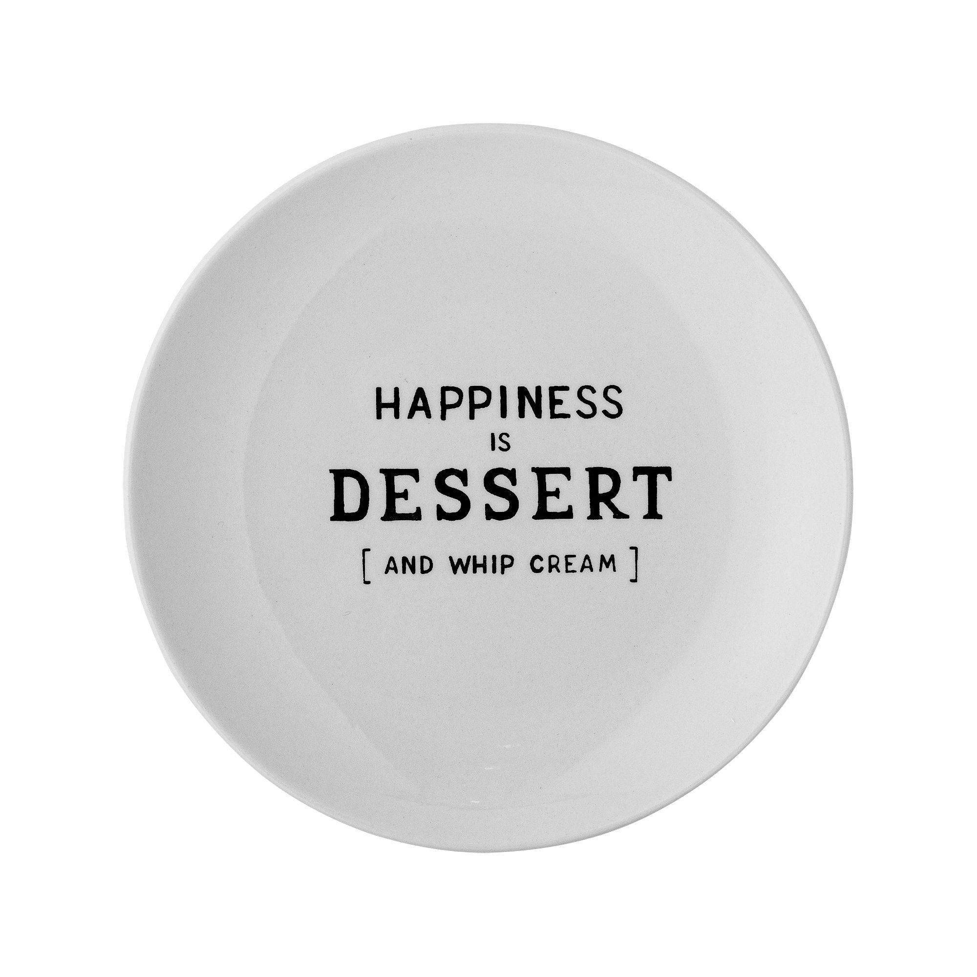 Creative Collection Wendy Tallrik, Vit, Stengods