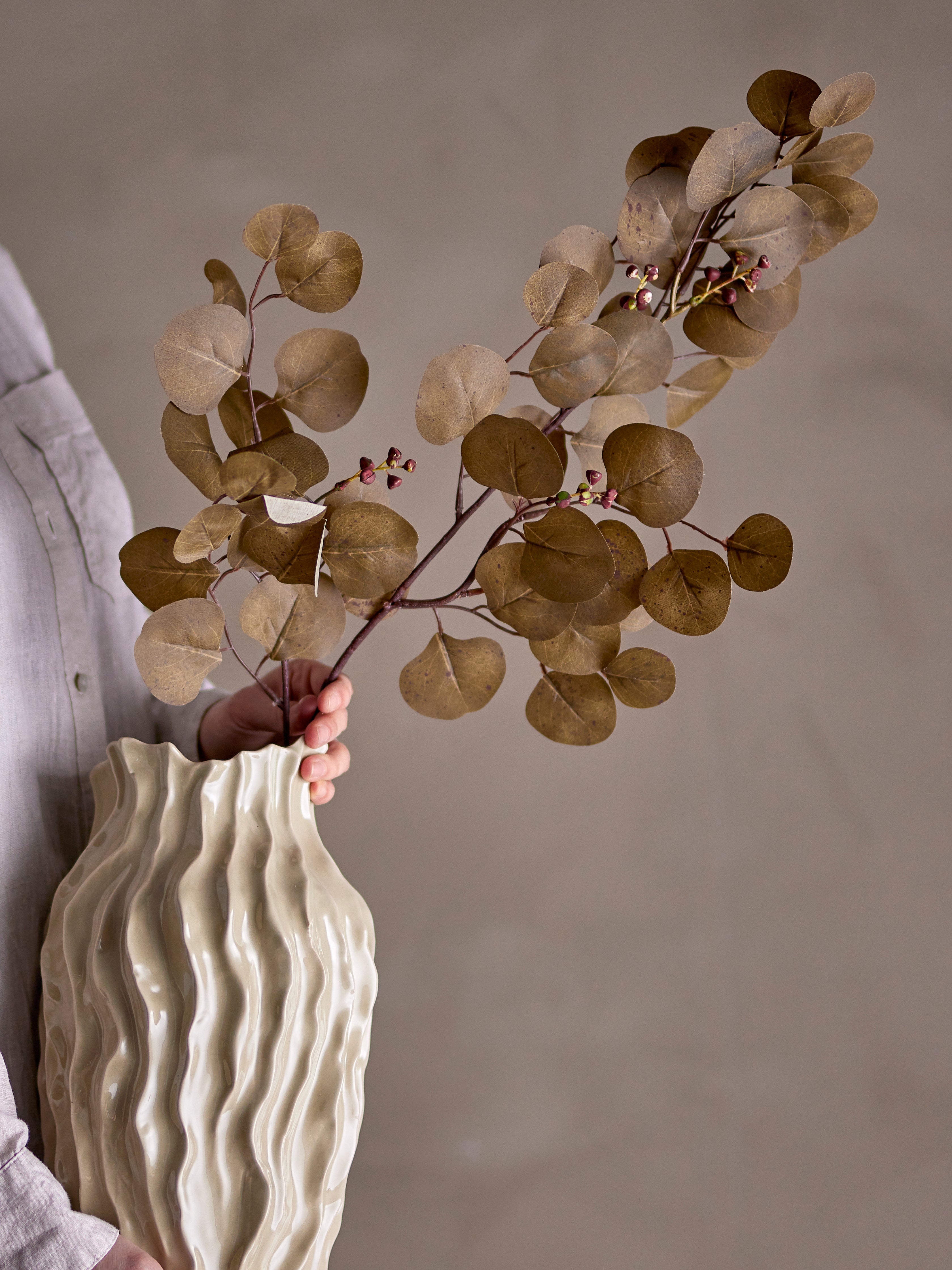 Bloomingville Eucalyptus Stjälk, Brun, Konstgjorda Blommor