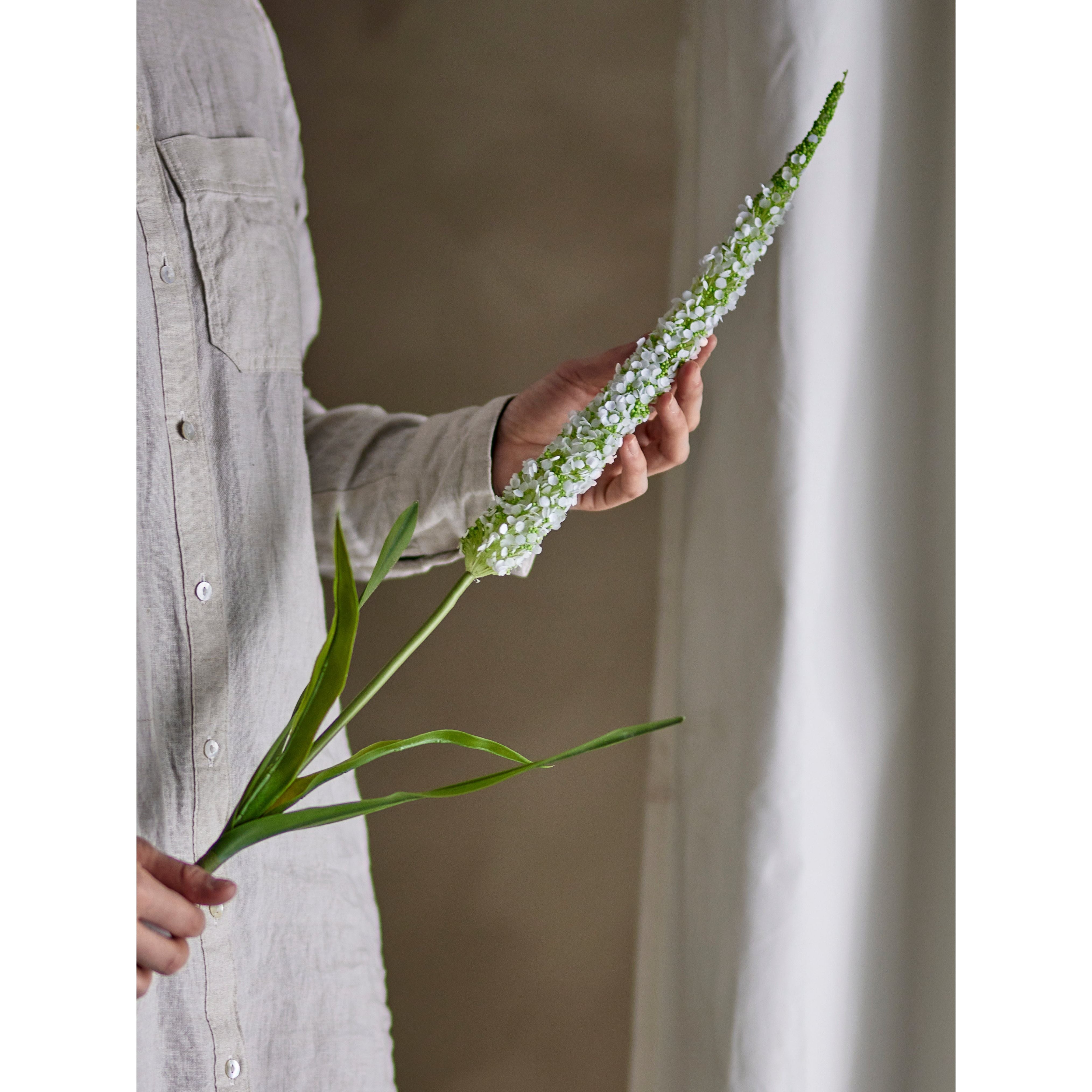 Bloomingville Foxtail Stjälk, Vit, Konstgjorda Blommor