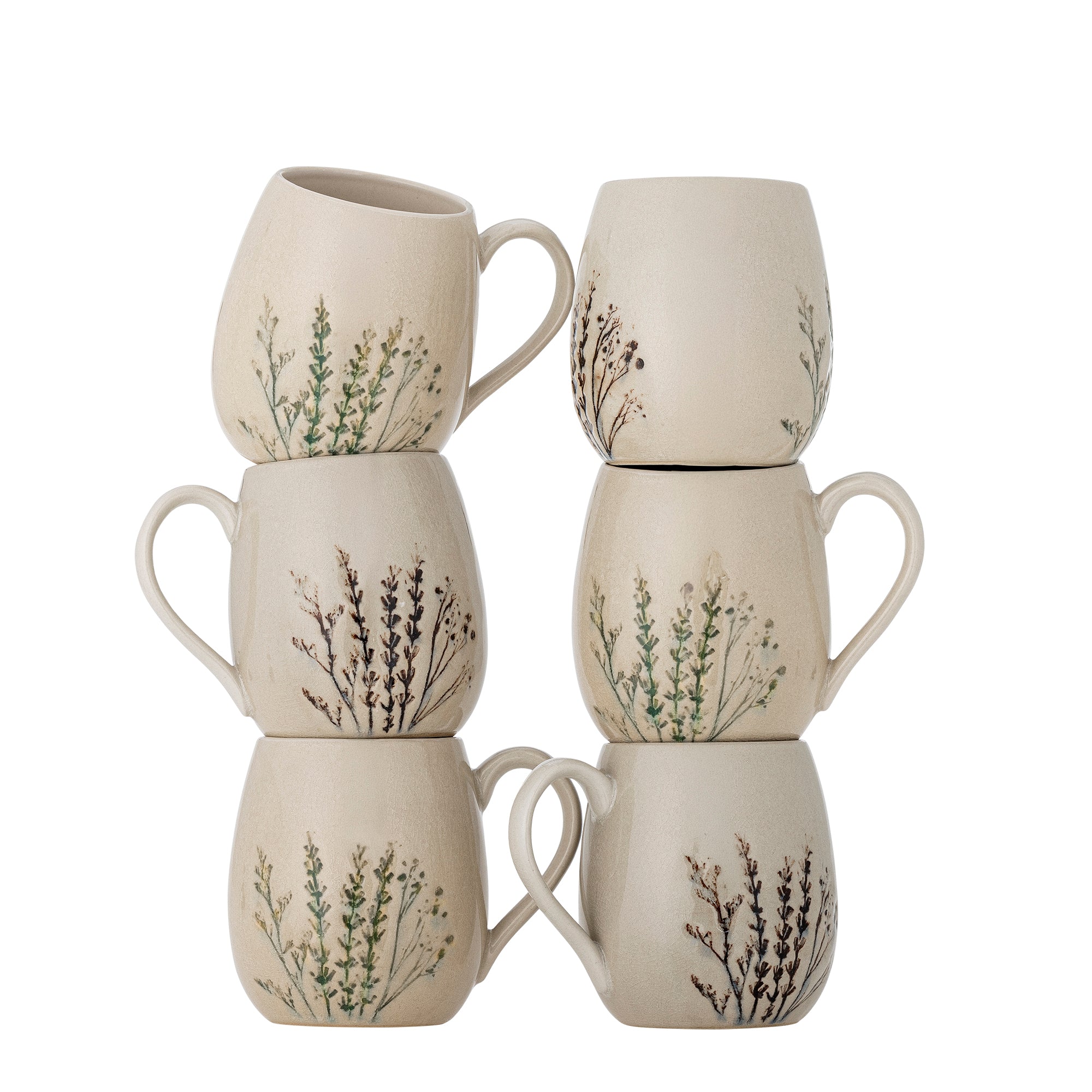 Bloomingville Bea Mugg. Flerpack, Natur, Stengods