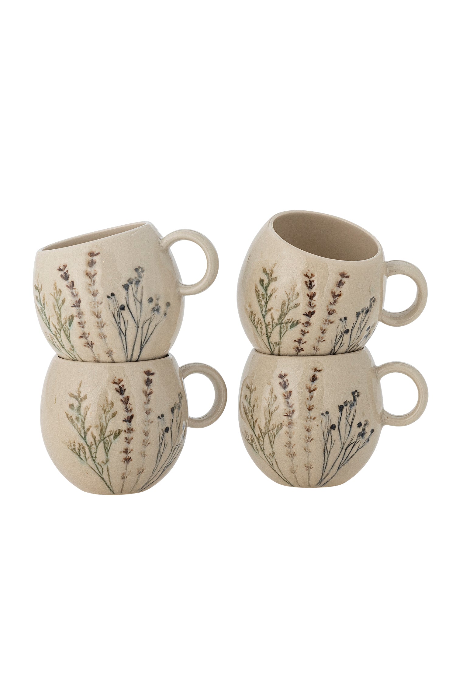 Bloomingville Bea Mugg. Flerpack, Natur, Stengods