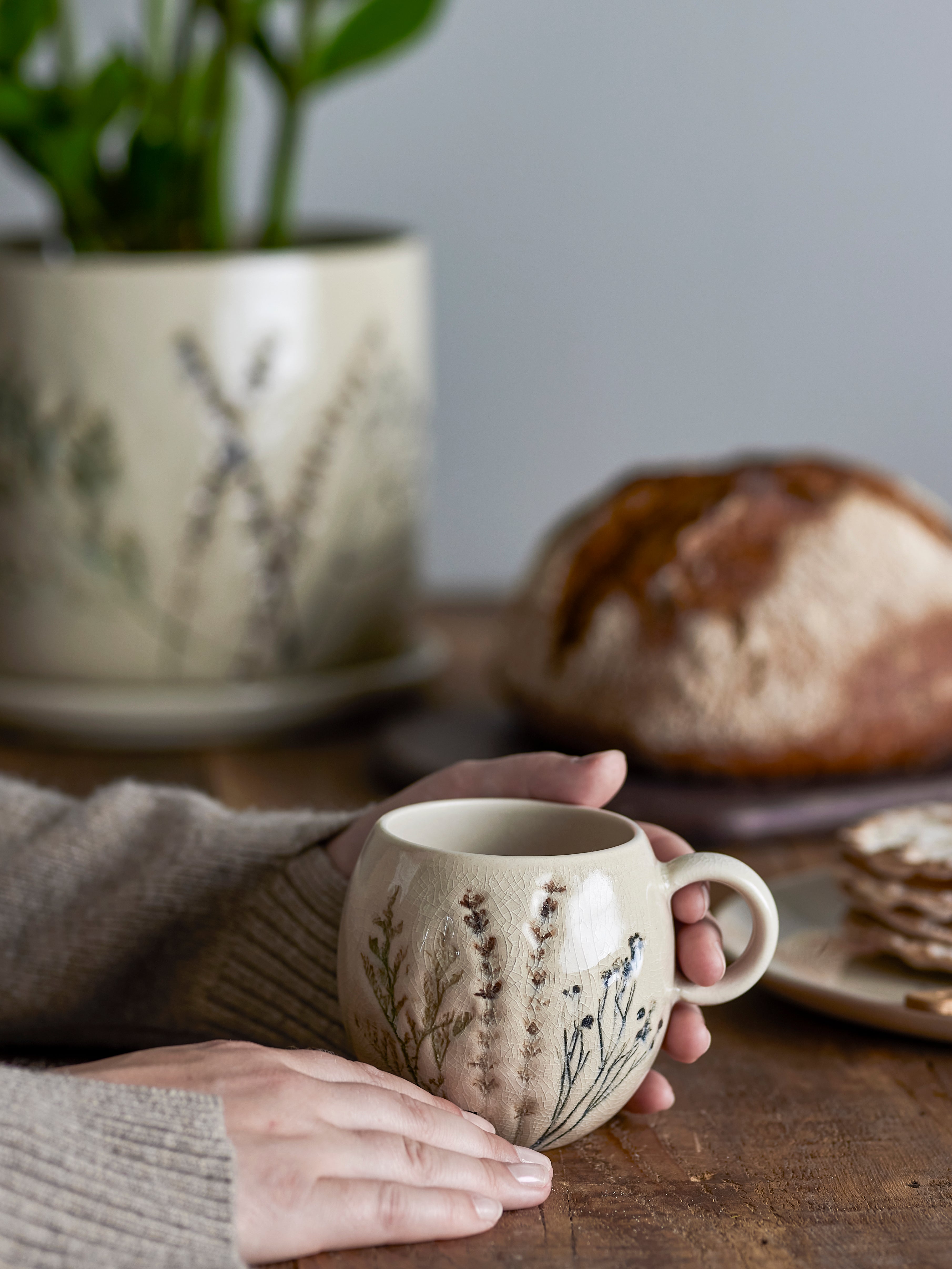 Bloomingville Bea Mugg. Flerpack, Natur, Stengods