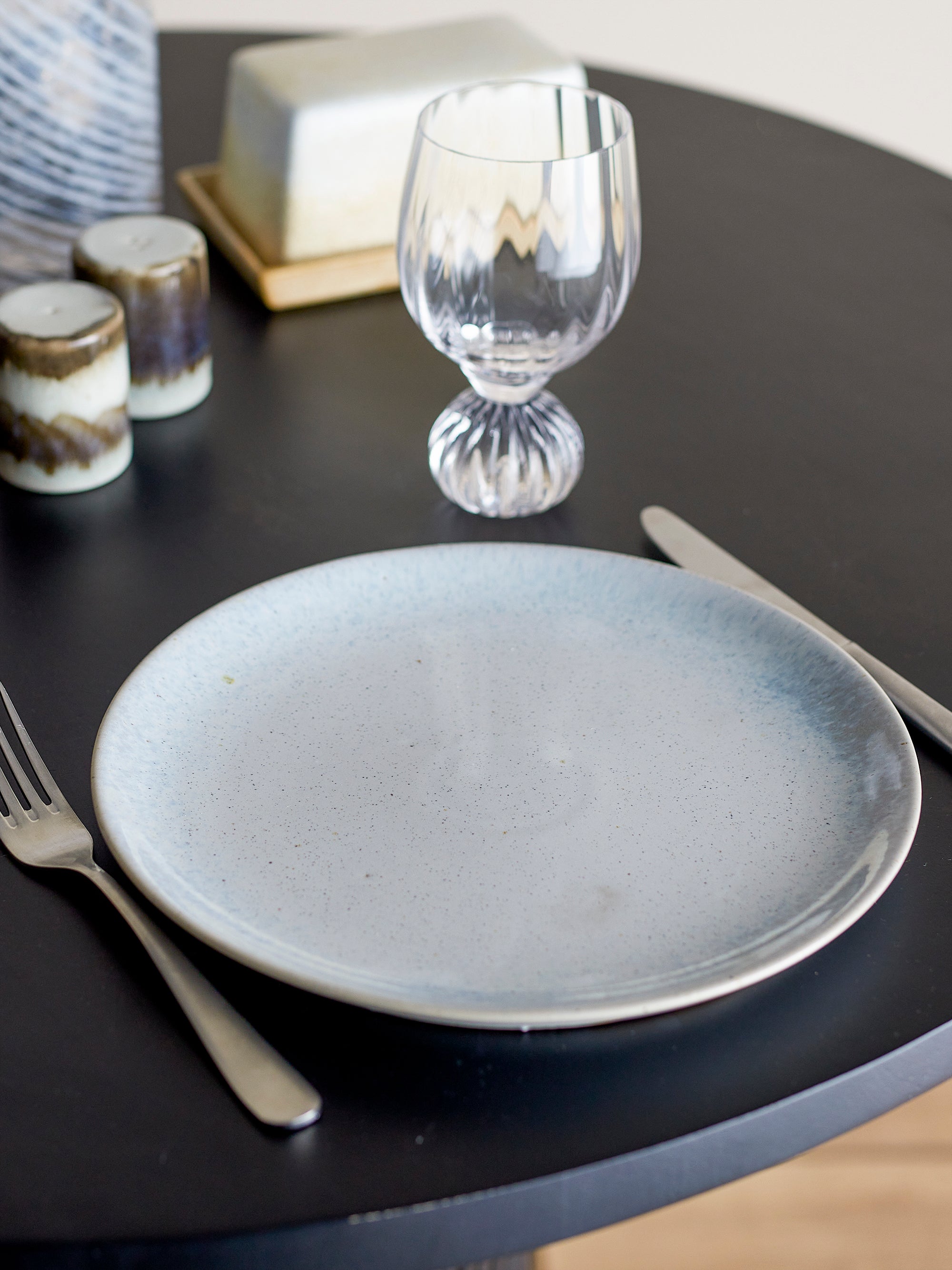 Bloomingville Paula Tallrik, Blå, Stengods