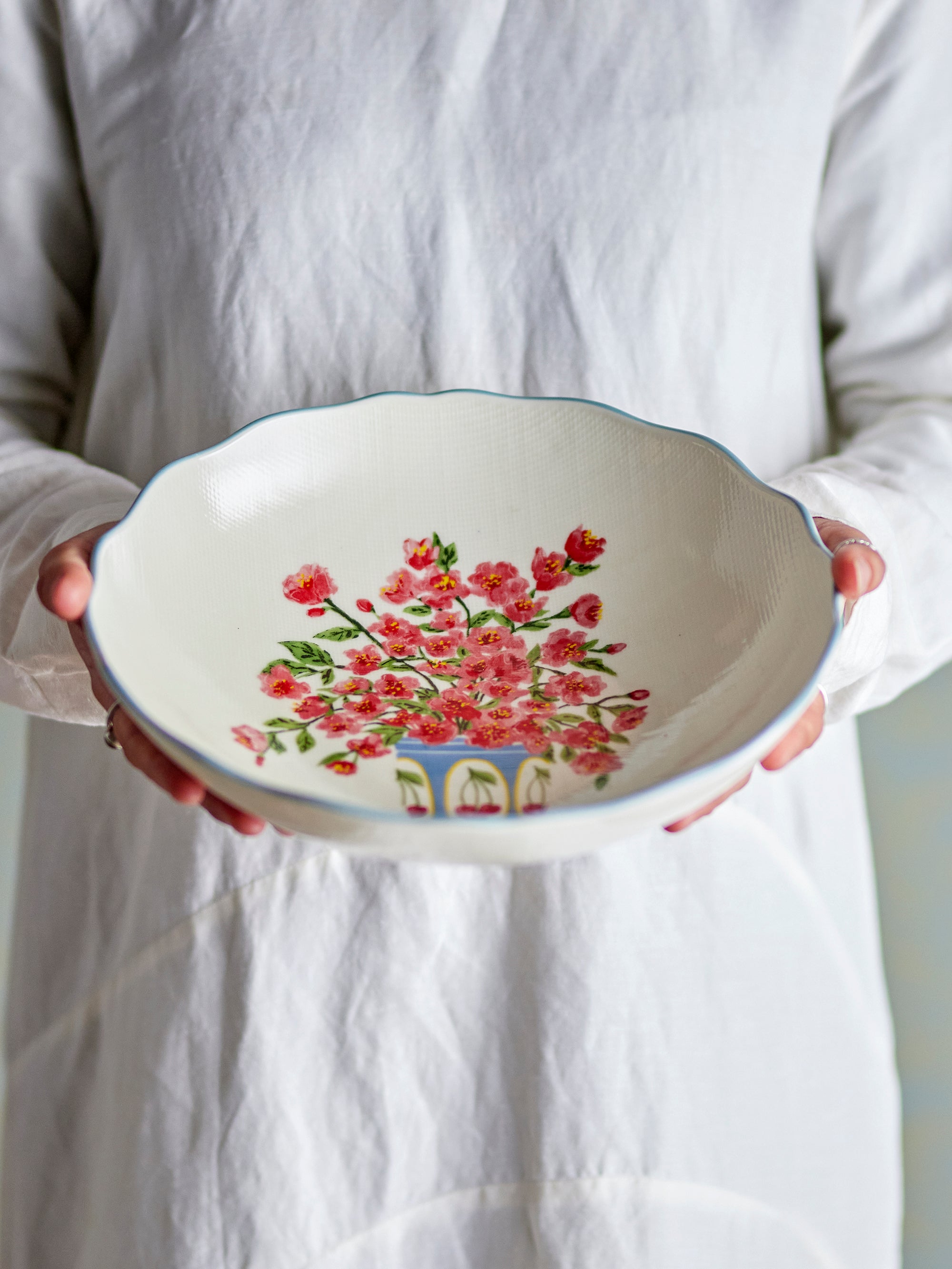 Bloomingville Dorothy Skål, Blå, Stengods