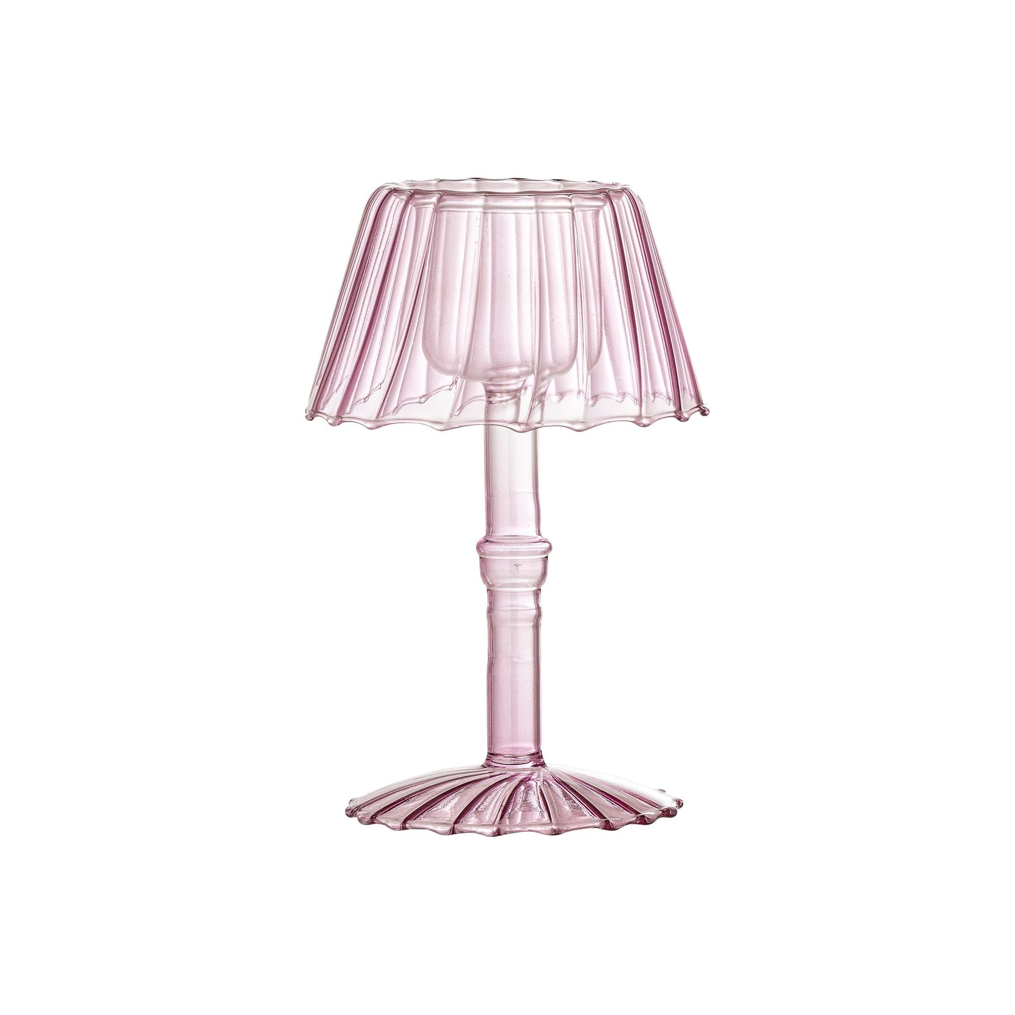 Bloomingville Cisco Votive, Rosa, Glas