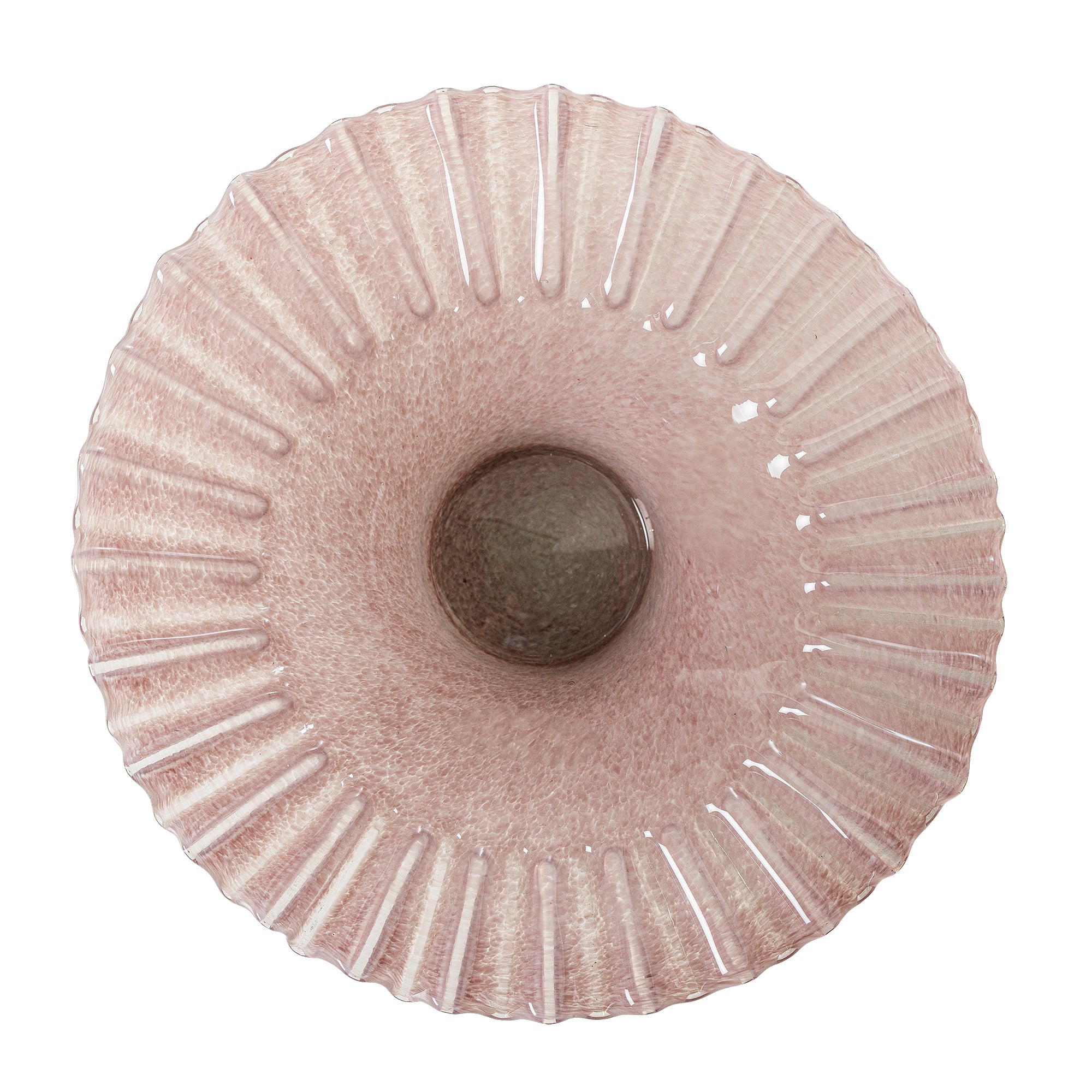 Bloomingville Garnet Skål, Rosa, Glas