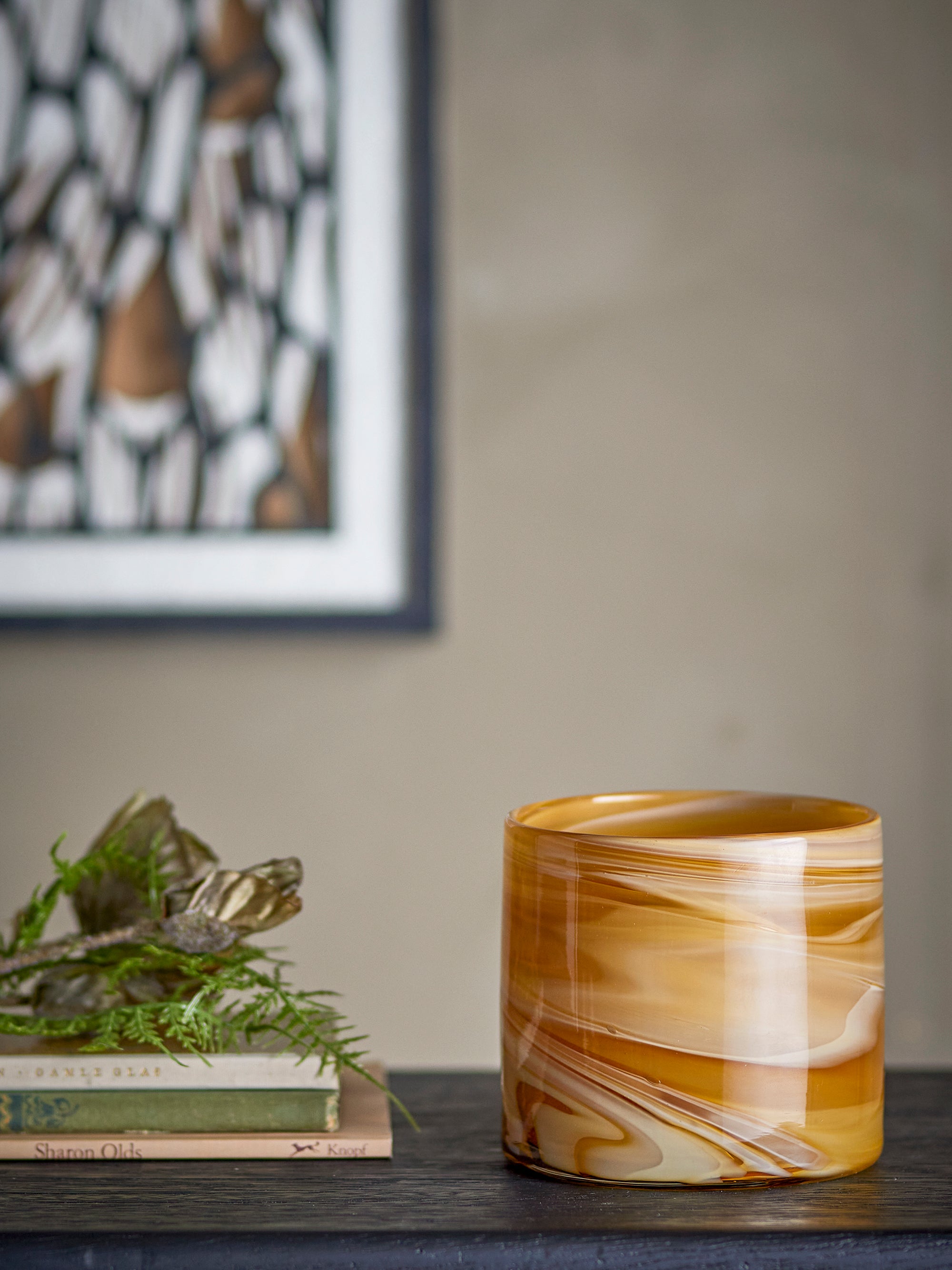 Bloomingville Sylas Votivljus, Orange, Glas