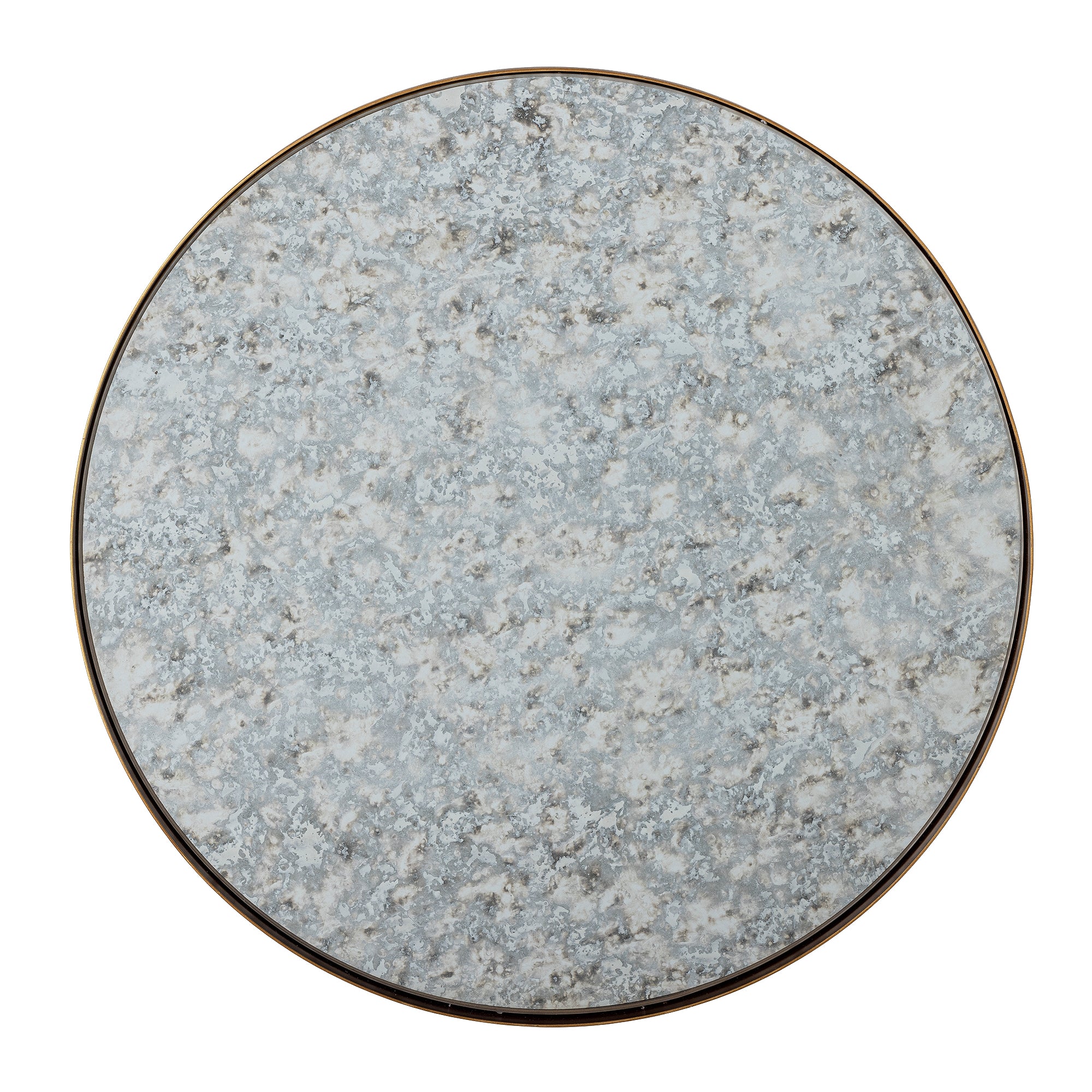 Bloomingville Glacier Bricka, Guld, Metall, Glas