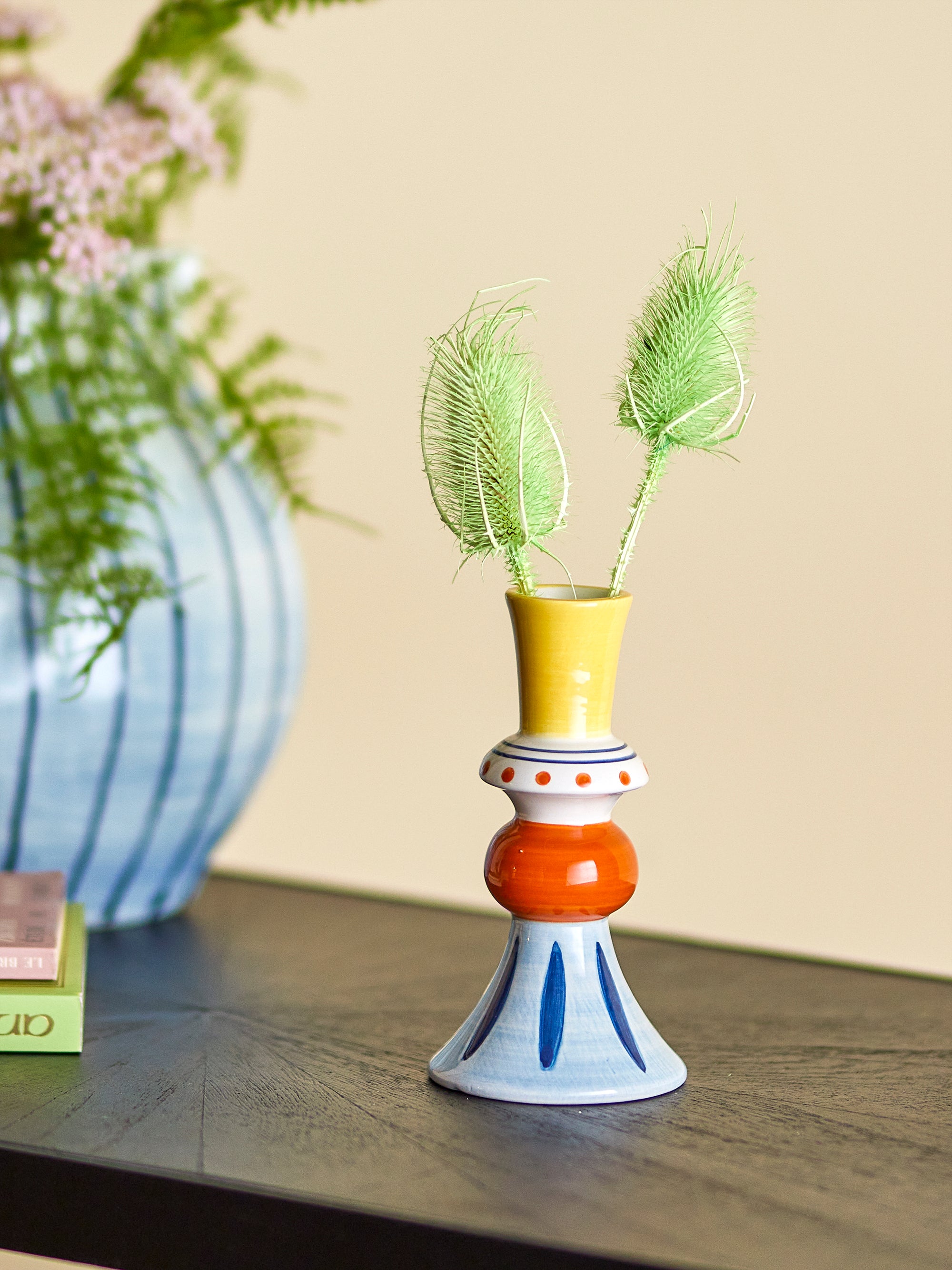 Bloomingville Kairi Deco Vas, Multi, Stengods